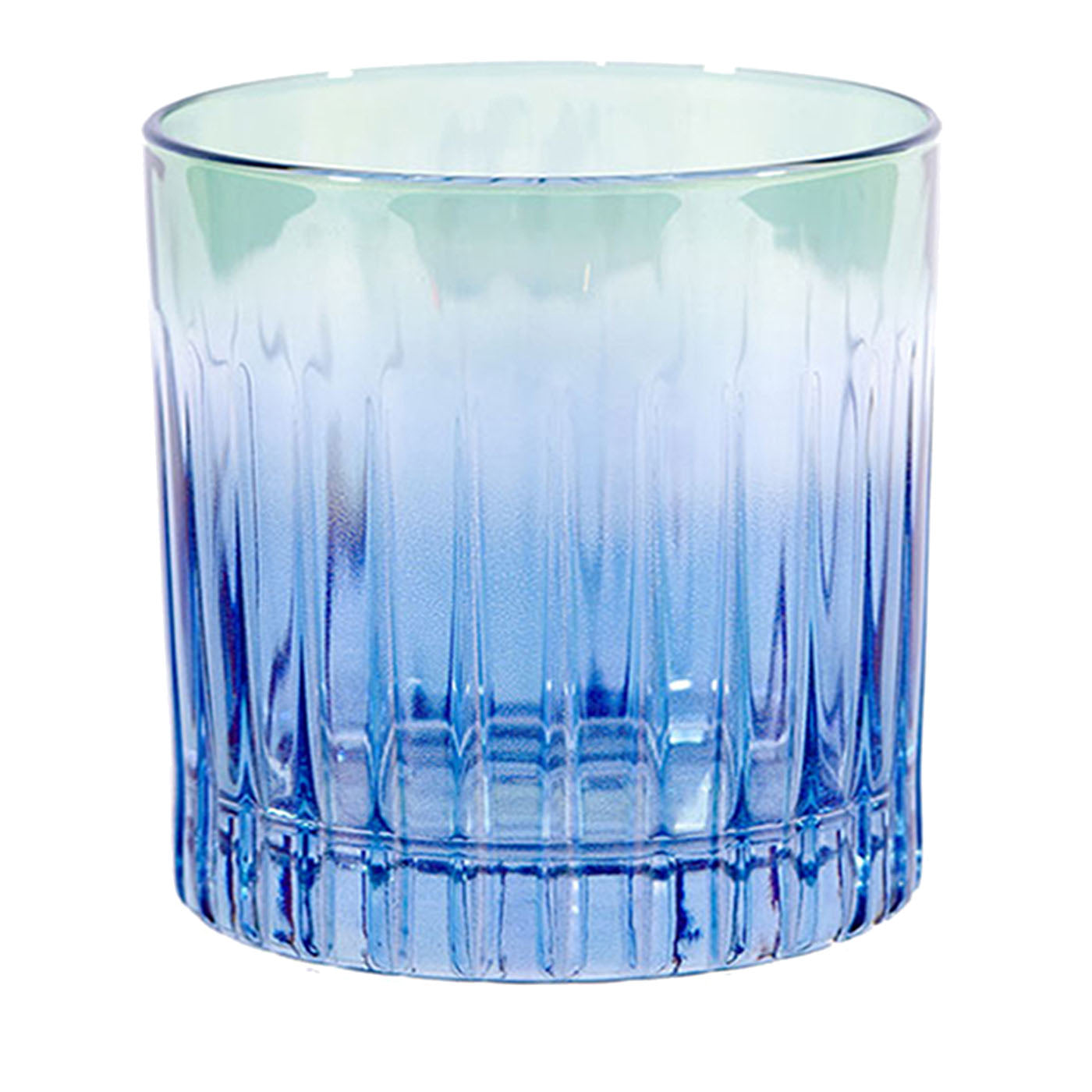 Domina Set di 2 bicchieri da acqua blu-verdi - Vista principale