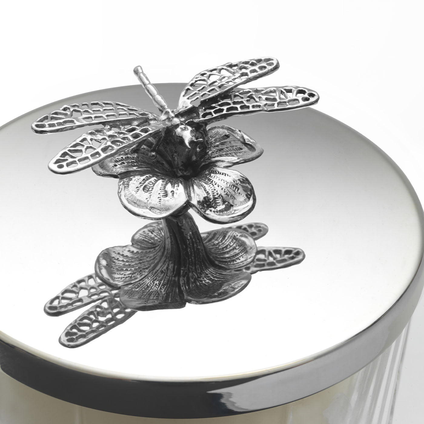 Spring Dragonfly Candle Vase with Lid - Alternative view 1