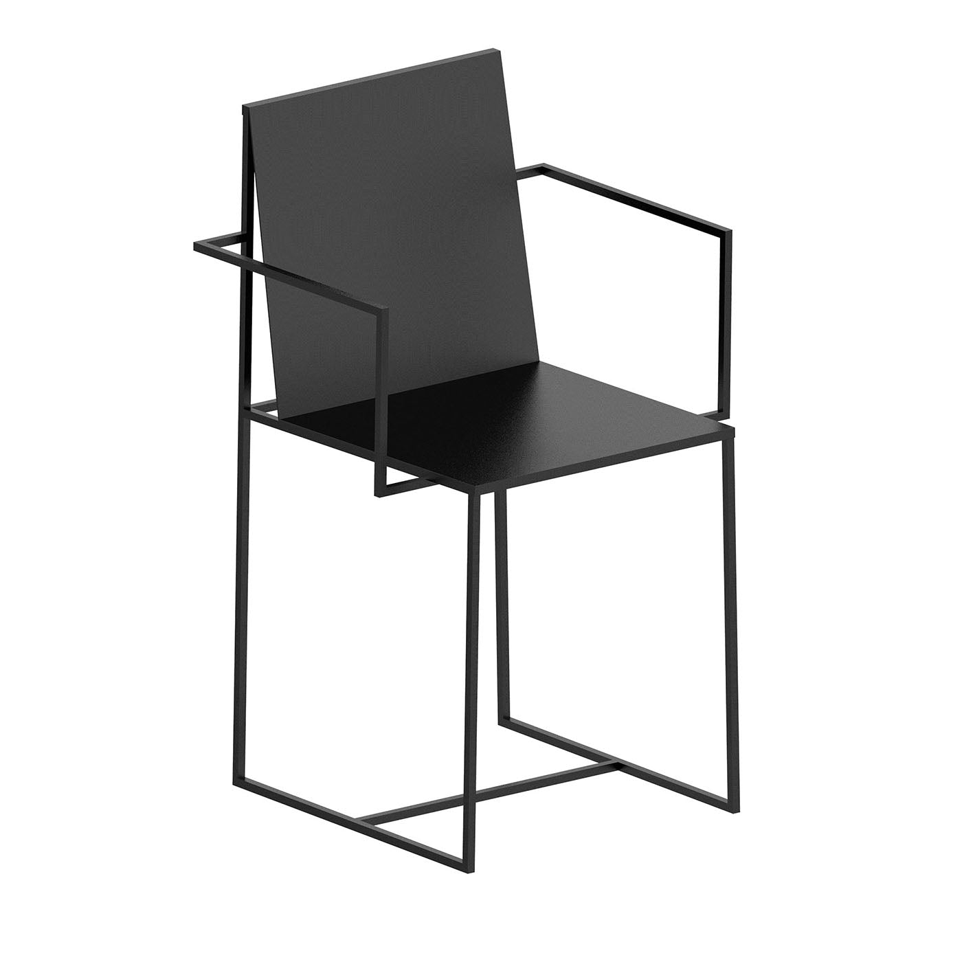 Slim Sissi Black Cooper Chair by Maurizio Peregalli - Main view