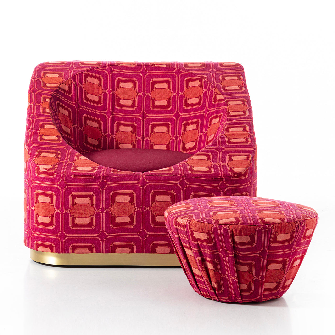 POP-UP Lightweight Original Vintage Fabric Lounge Armchair - Alternative view 5