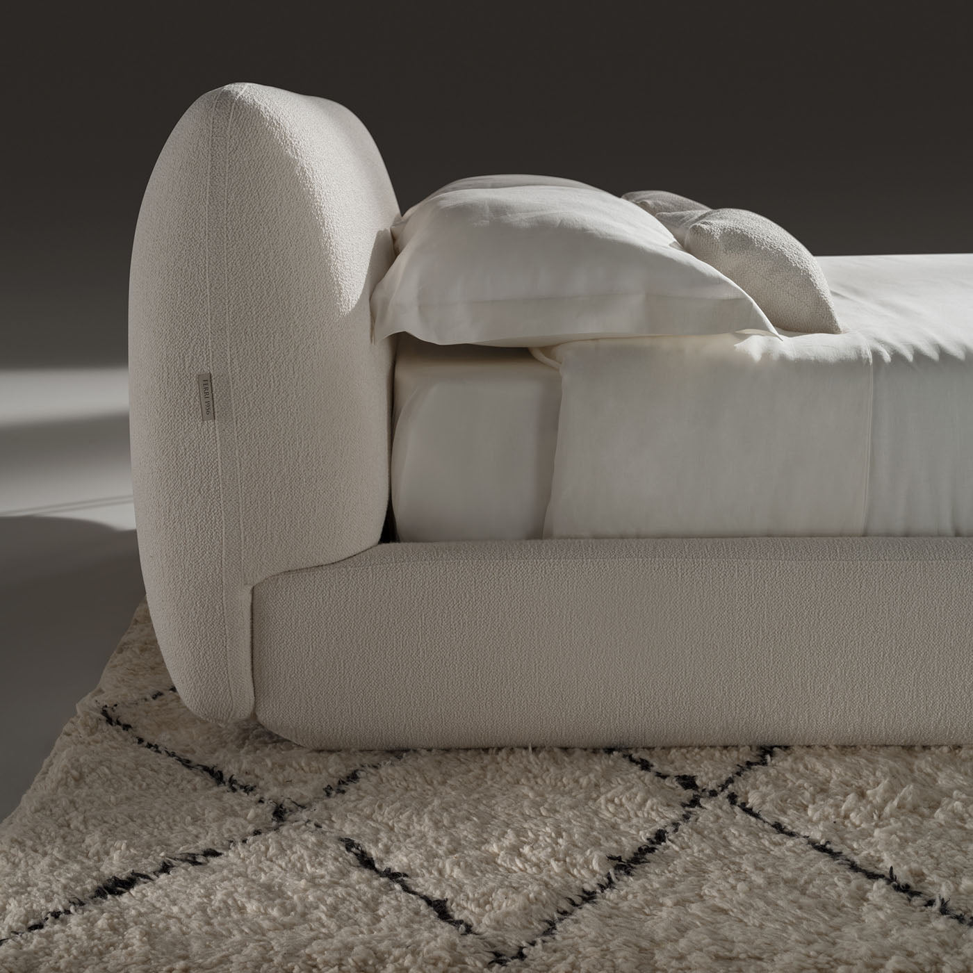 Naxos White Fabric Bed - Alternative view 5