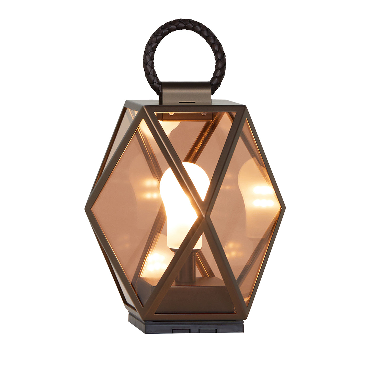 Muse Rechargeable Small Bronzed Outdoor Lantern by Tristan Auer - Main view