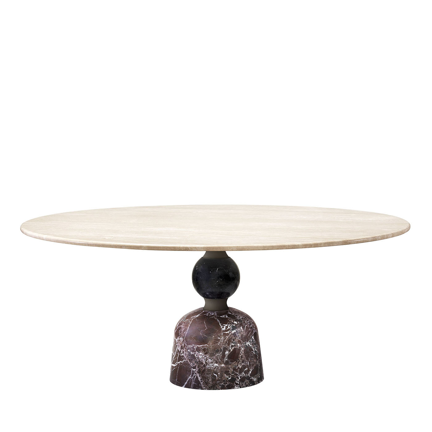 Artù Round Polychrome Marble Dining Table by Paolo Rizzatto #1 - Main view