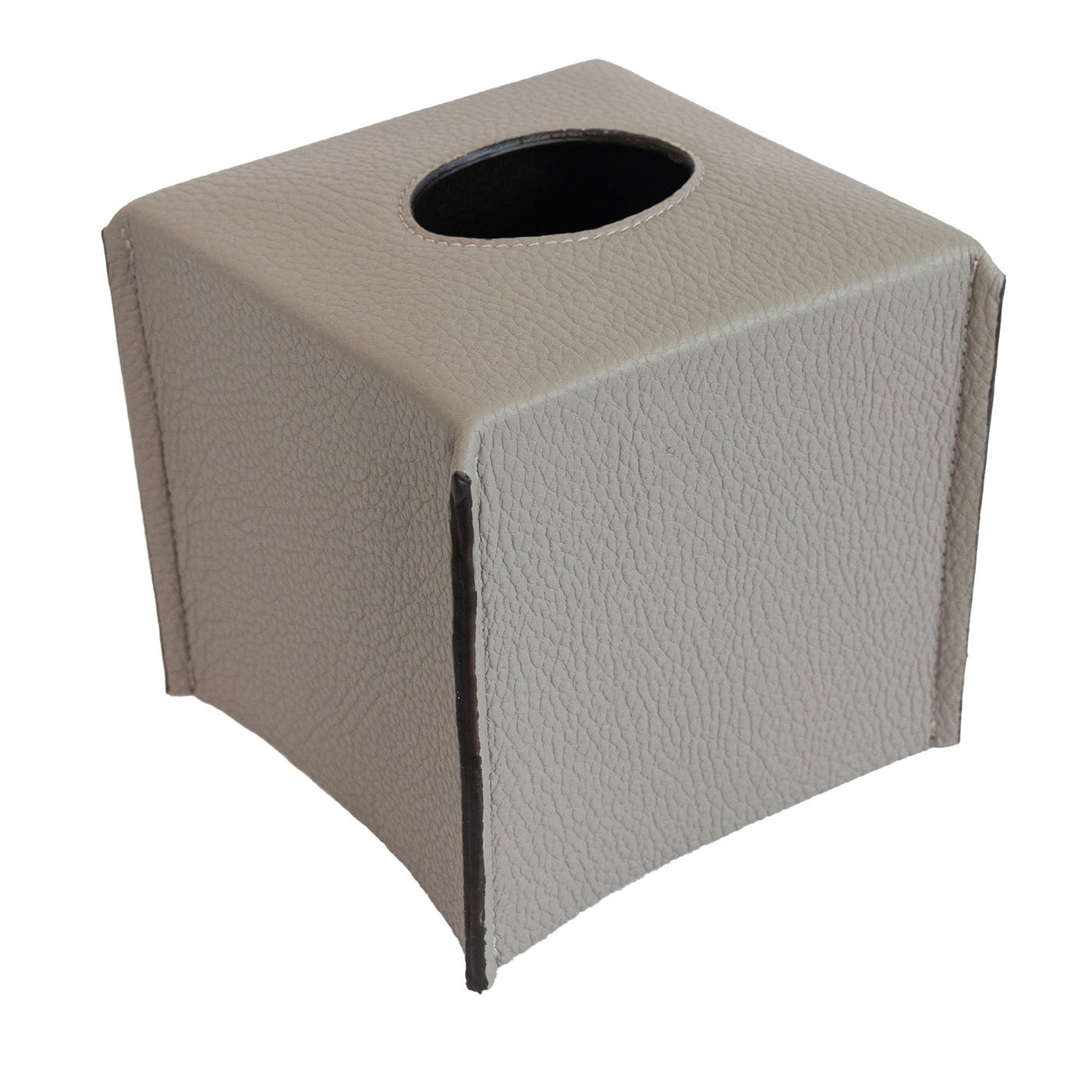 Boîte à mouchoirs en forme de cube Luna Gray  - Vue principale