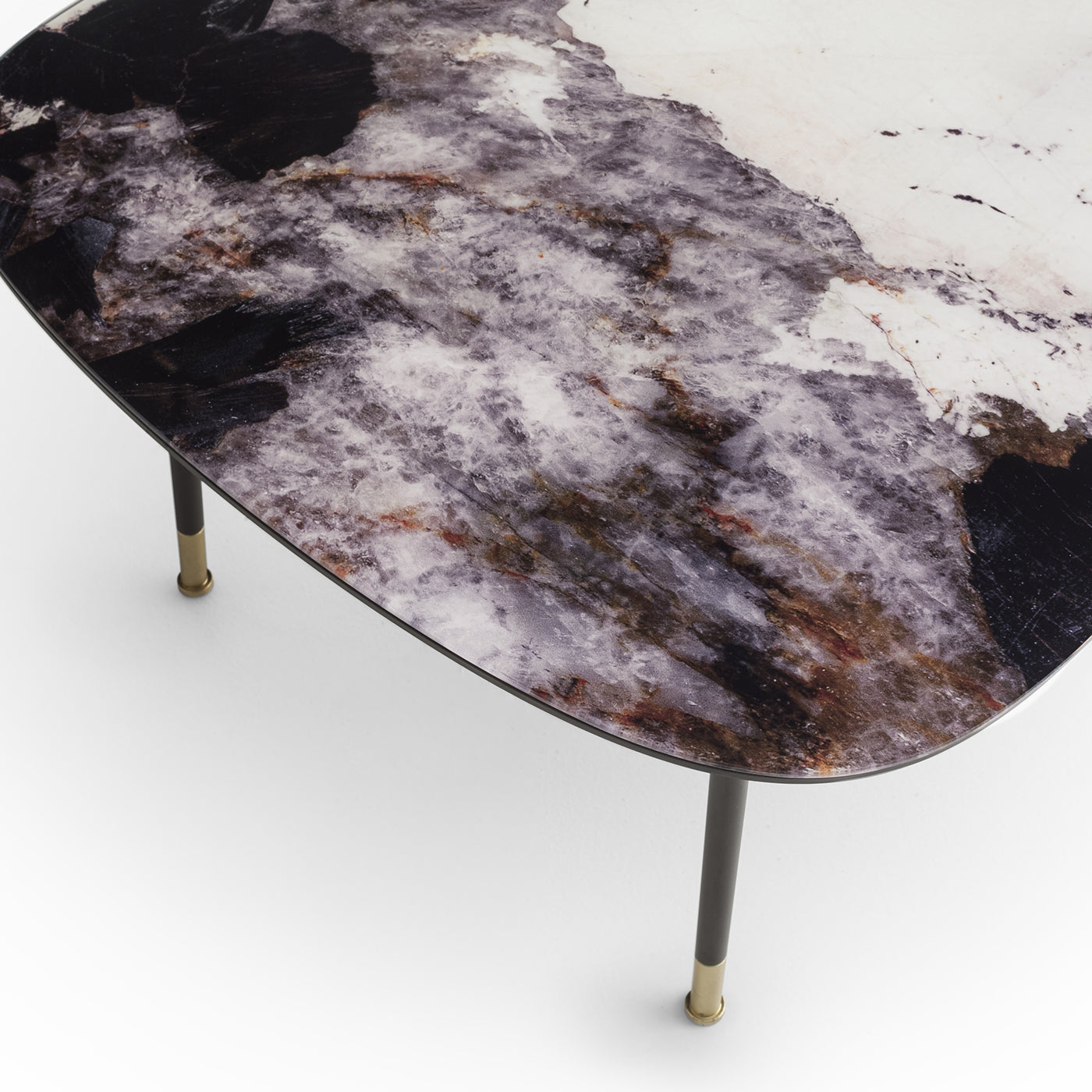 Pebble Large Patagonia Marble-Effect Coffee Table - Alternative view 2