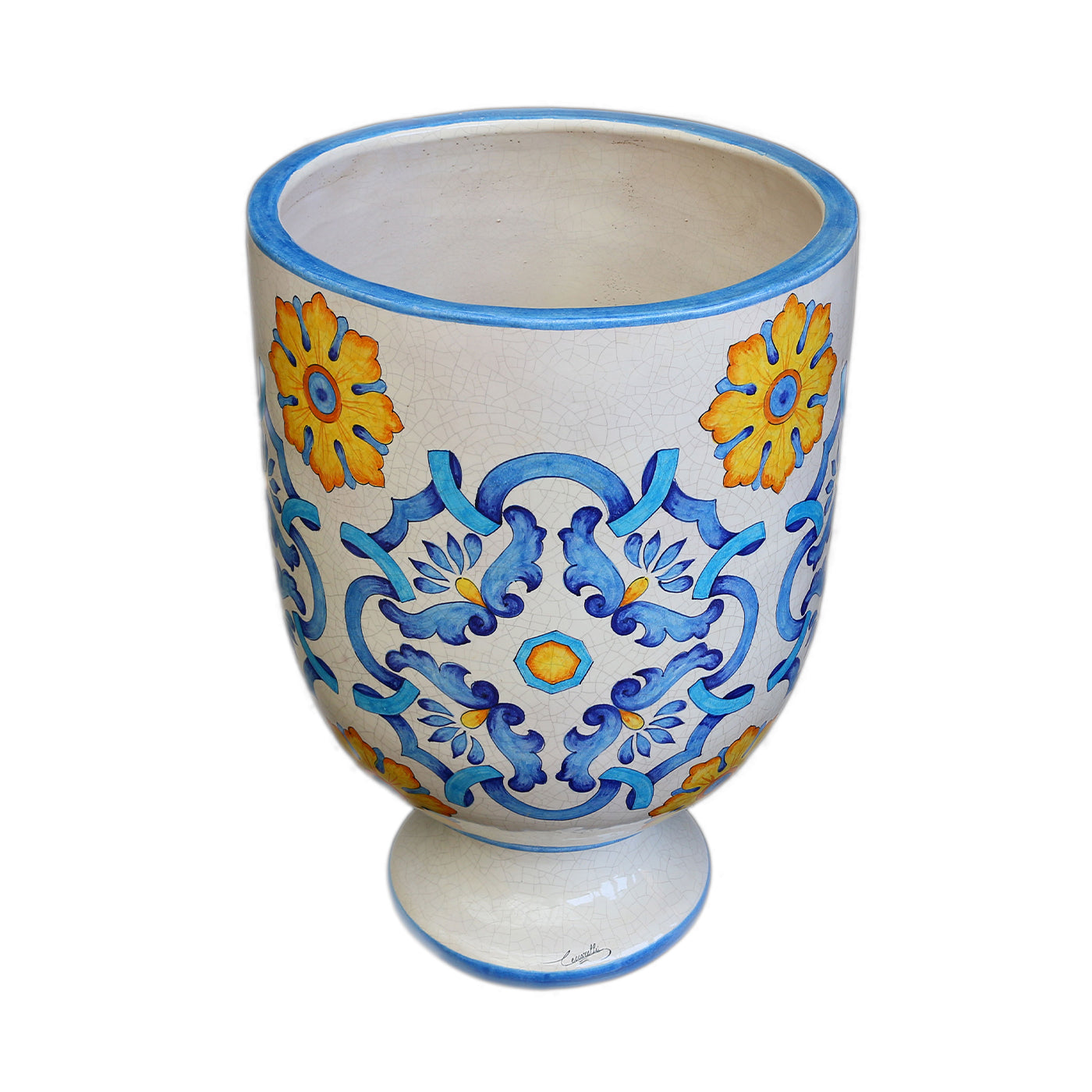 Anemone Sicilia Polychrome Ceramic Vase - Alternative view 1