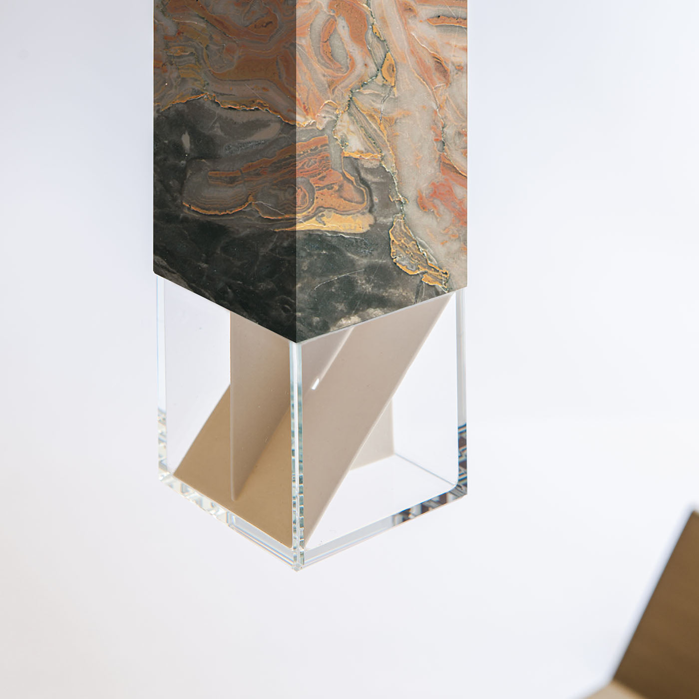 Lampe/Deux Lampe de table Arabescato Orobico en marbre RE 02 - Vue alternative 4
