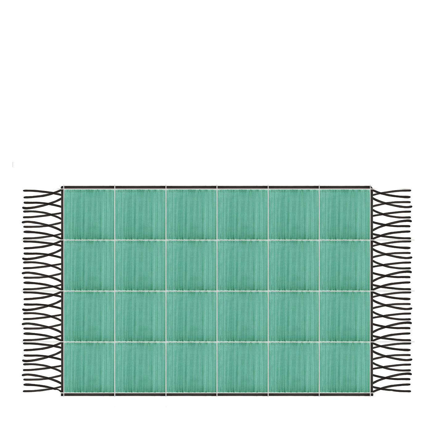 Carpet Total Green Ceramic Composition by Giuliano Andrea dell’Uva 160 x 120 - Main view