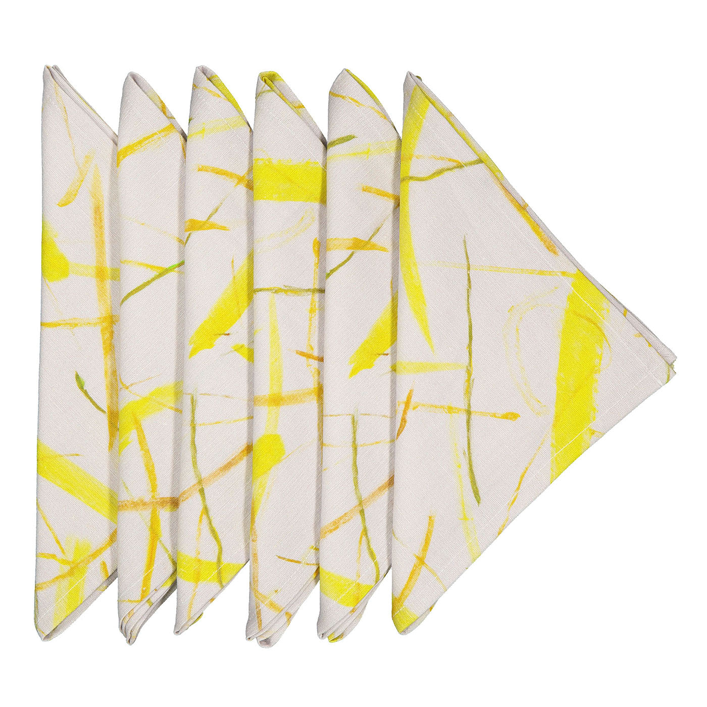 Roman Breeze Set of 6 print linen napkins - Main view