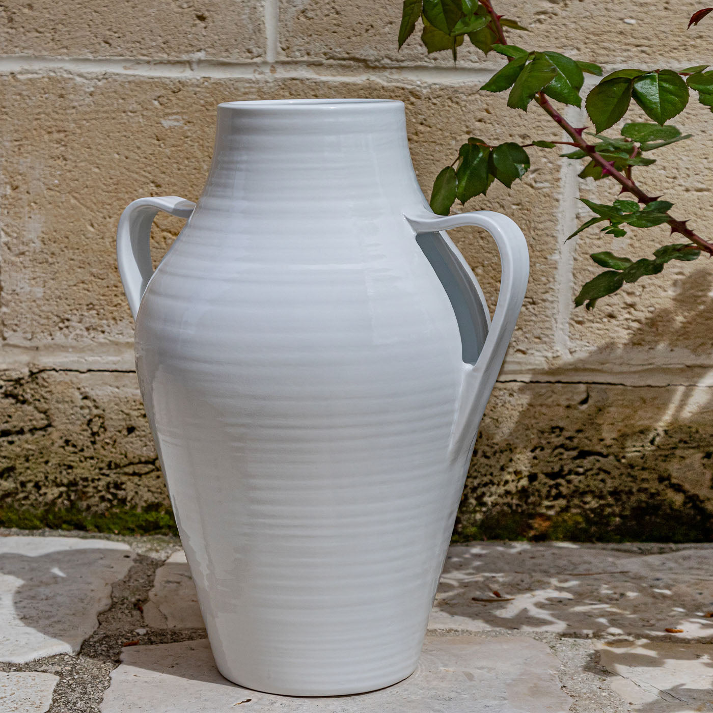 Quartara White Amphora Vase - Alternative view 1