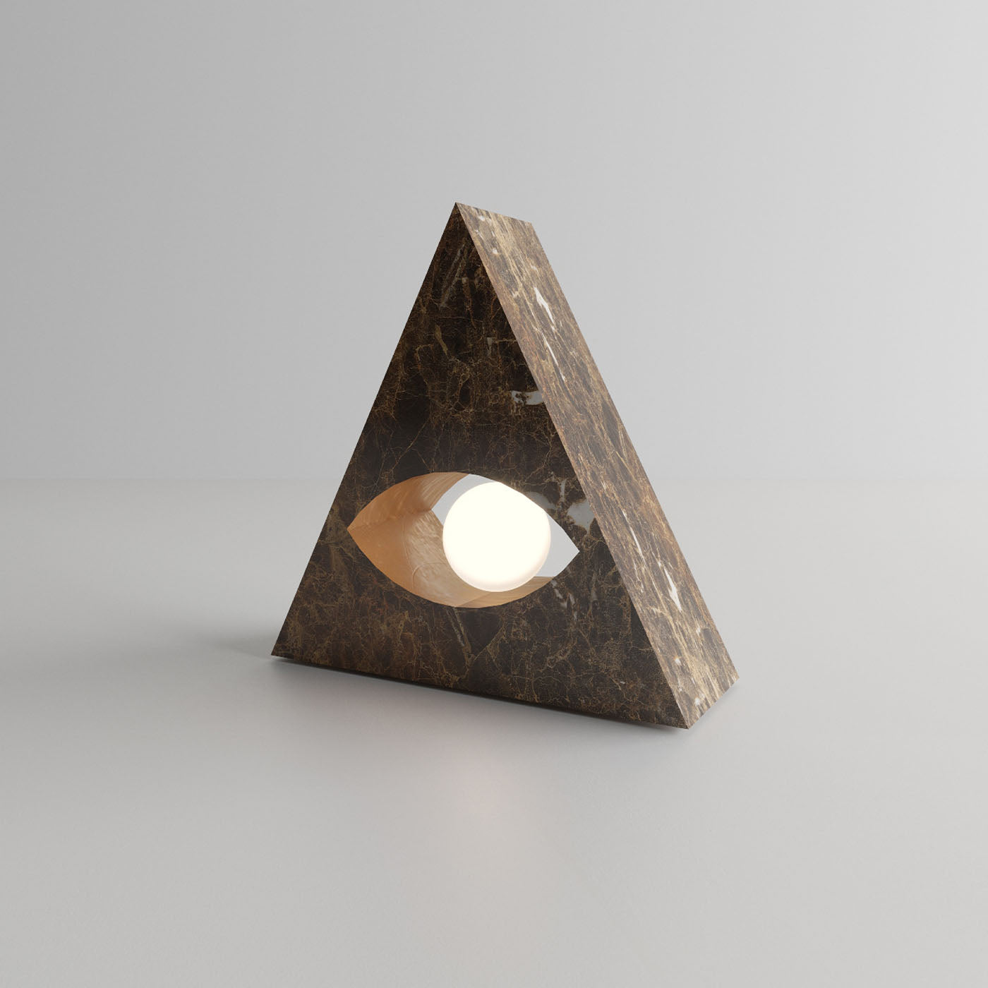 Eye Marble Sculpure Table Lamp by Sissy Daniele - Alternative view 2