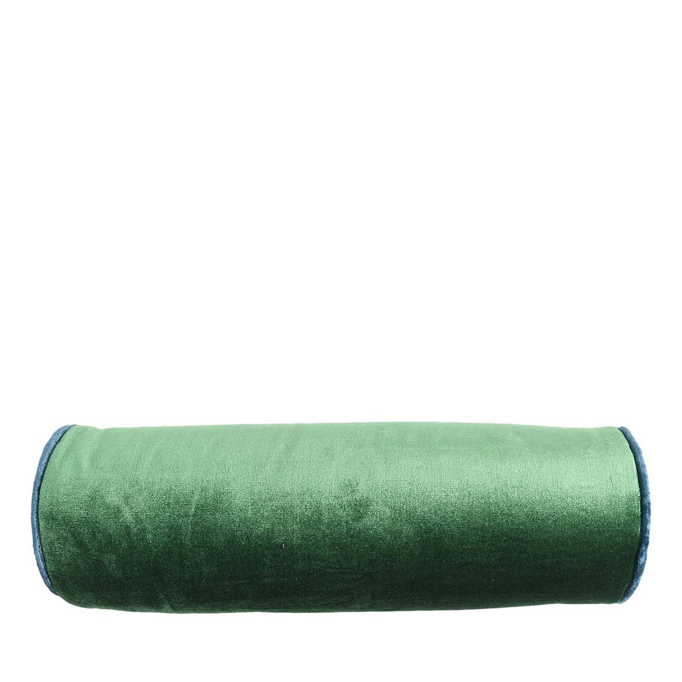Coussin Rullo Emerald Roll en velours de soie - Vue principale