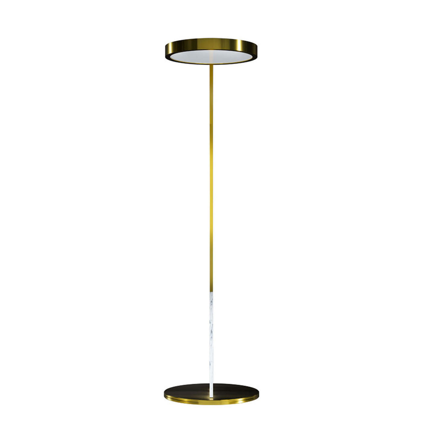 Phoebus Curved Golden Floor Lamp - Alternative view 4