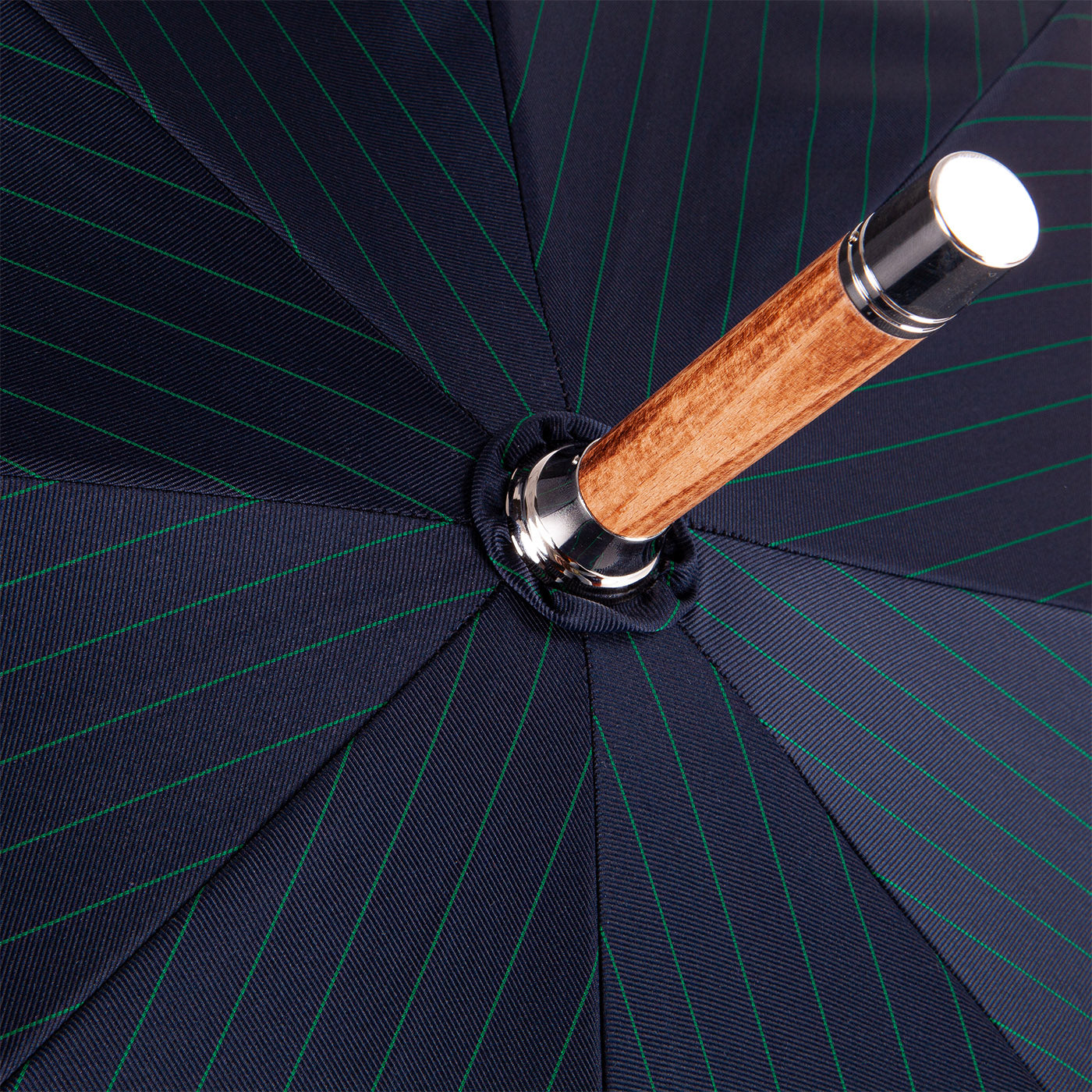 Japanese Bamboo Navy and Green Umbrella - Alternative view 1