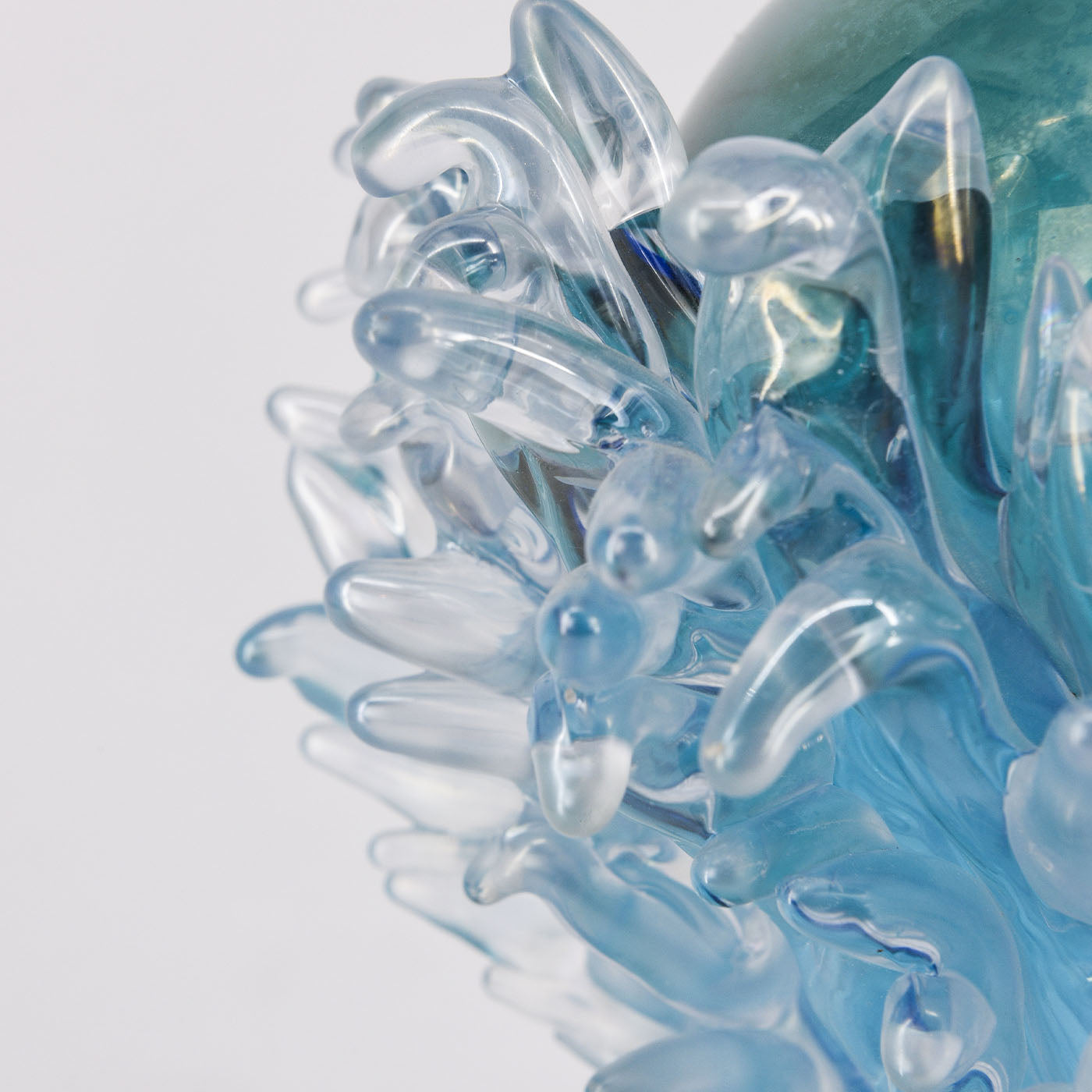 Plume Blue & Transparent Vase - Alternative view 4