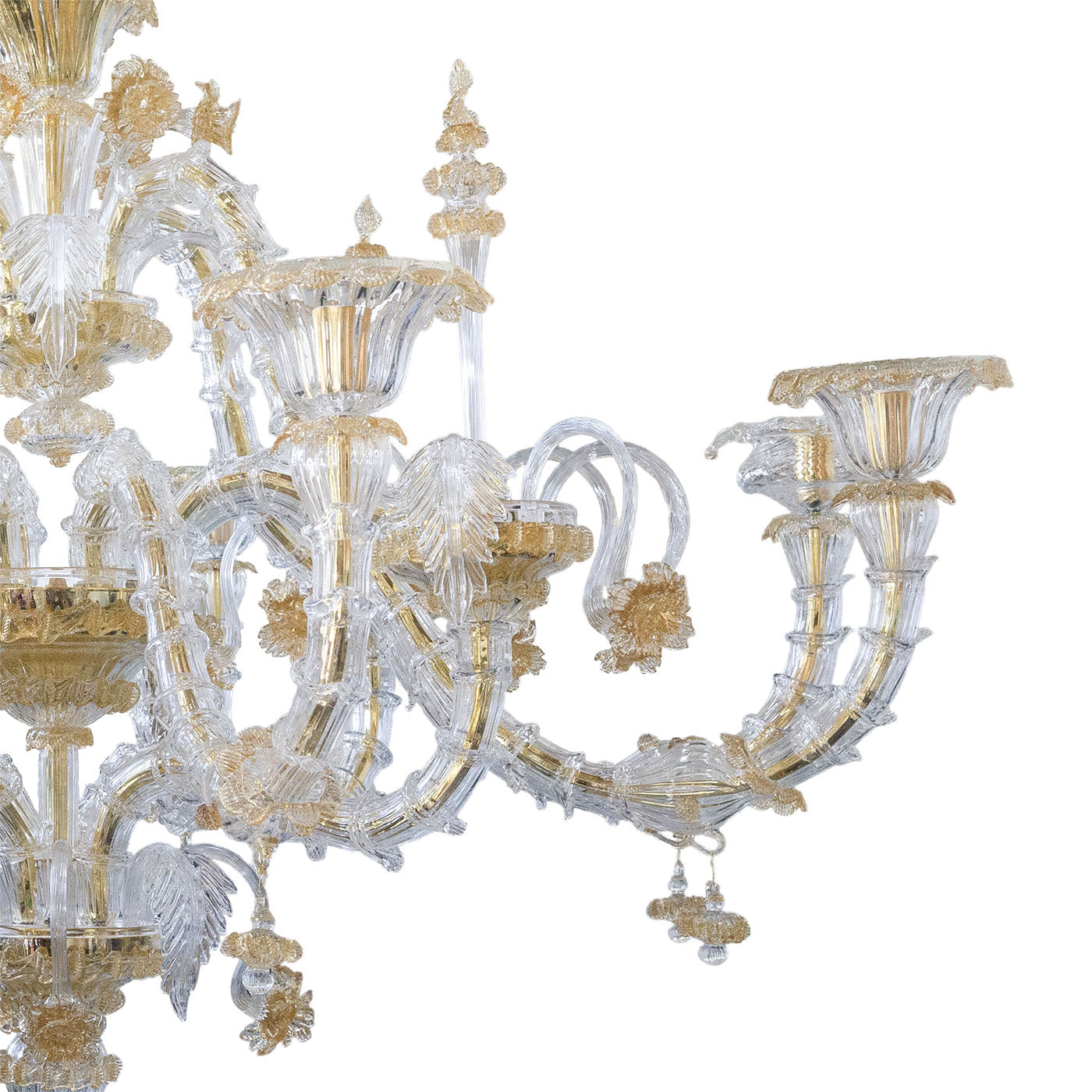 Gaia gold glass chandelier - Alternative view 2