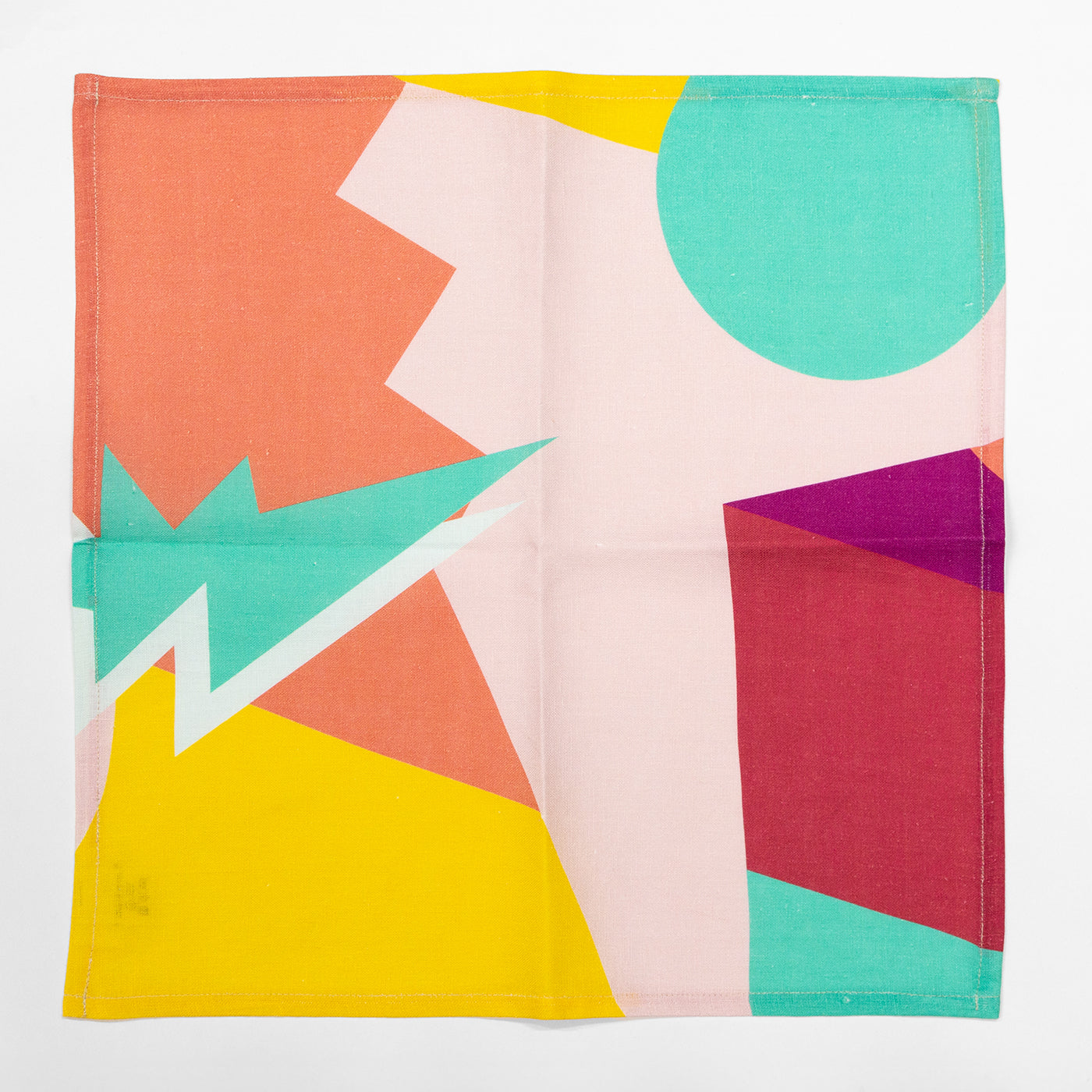 Alchimie set de 6 serviettes en lin avec décor abstrait - Vue alternative 2