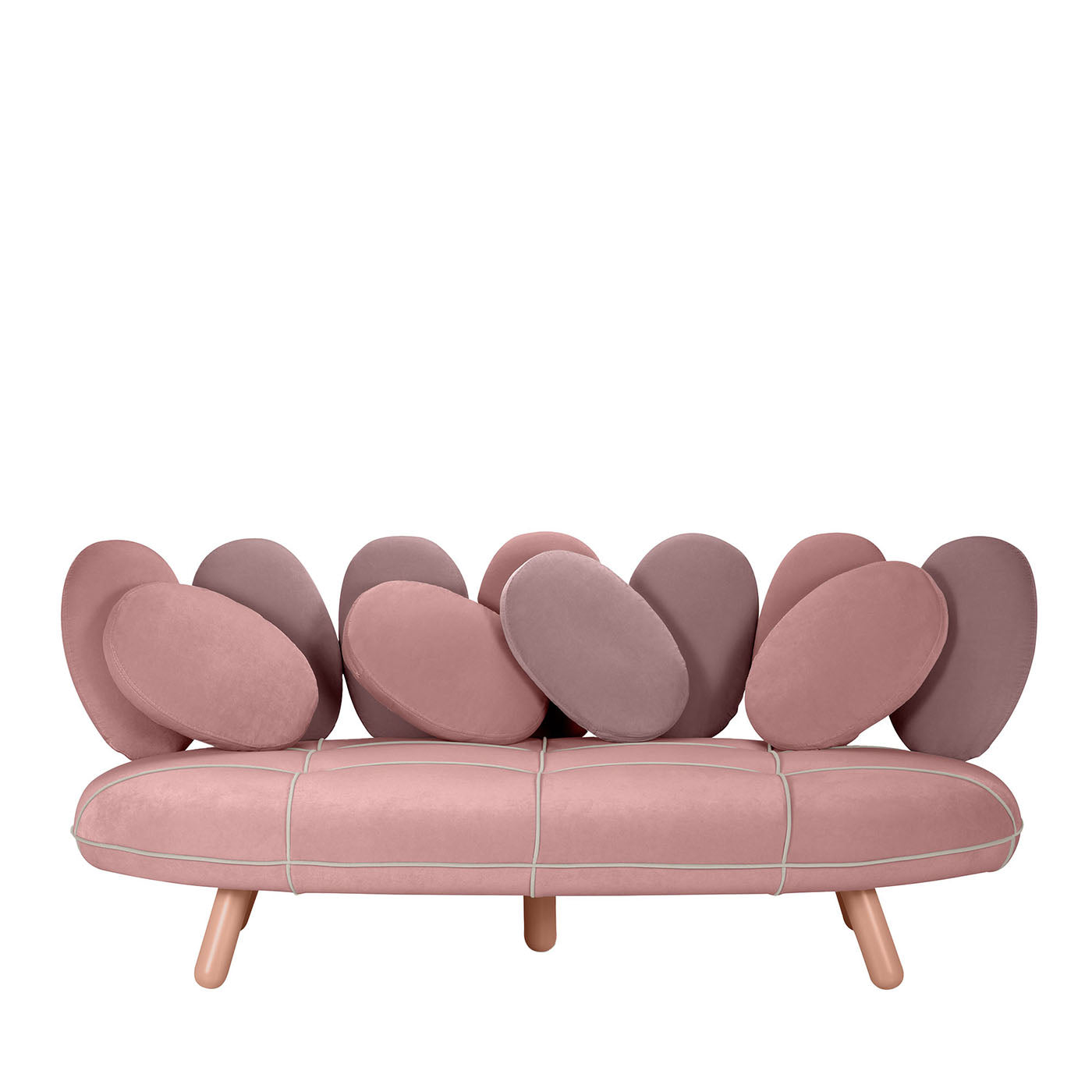 Jelly Pink 3-Seater Sofa By Simone Micheli - Main view