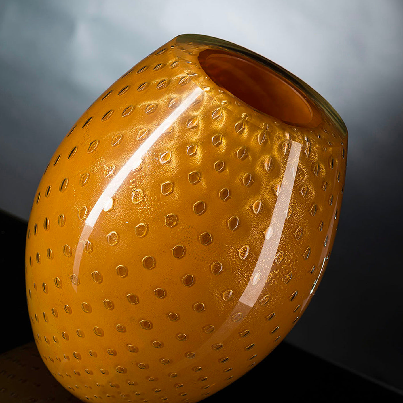 Mocenigo Oval Orange Vase - Alternative view 2