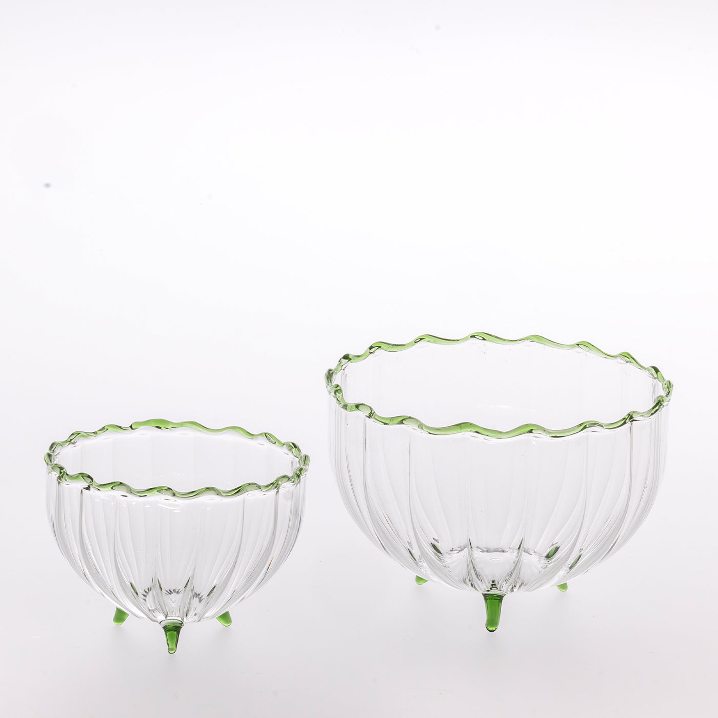 Flora Handcrafted Medium Glass Bowl  - Alternative view 1