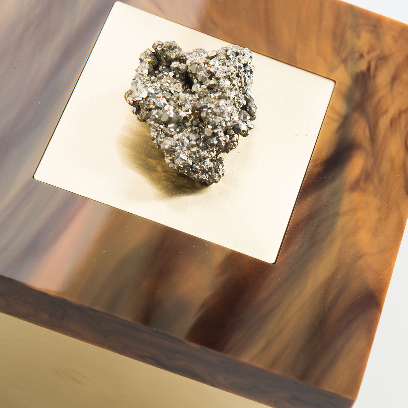 Pyrite Stones Brass Box - Alternative view 2