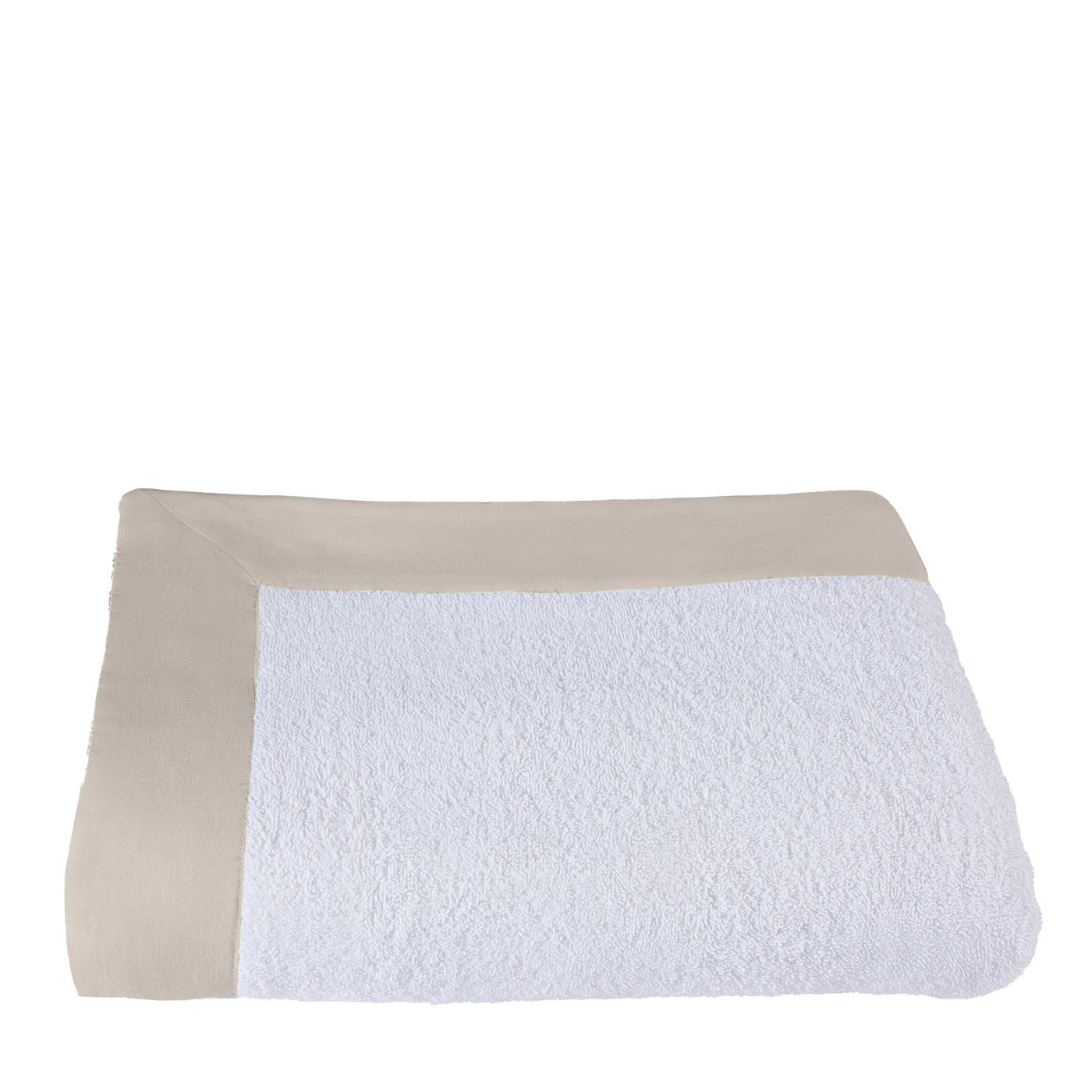 Kanapa Soft-Yellow & White Bath Towel - Main view