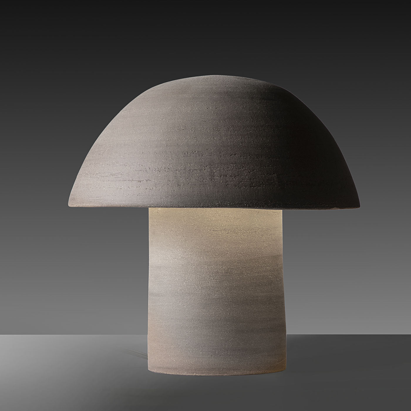 Lámpara de sobremesa recargable con forma de piedra abovedada - Vista alternativa 1