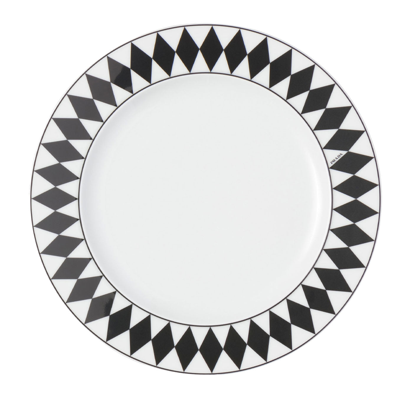 Set de dos platos de postre de porcelana Checkerboard - Vista principal