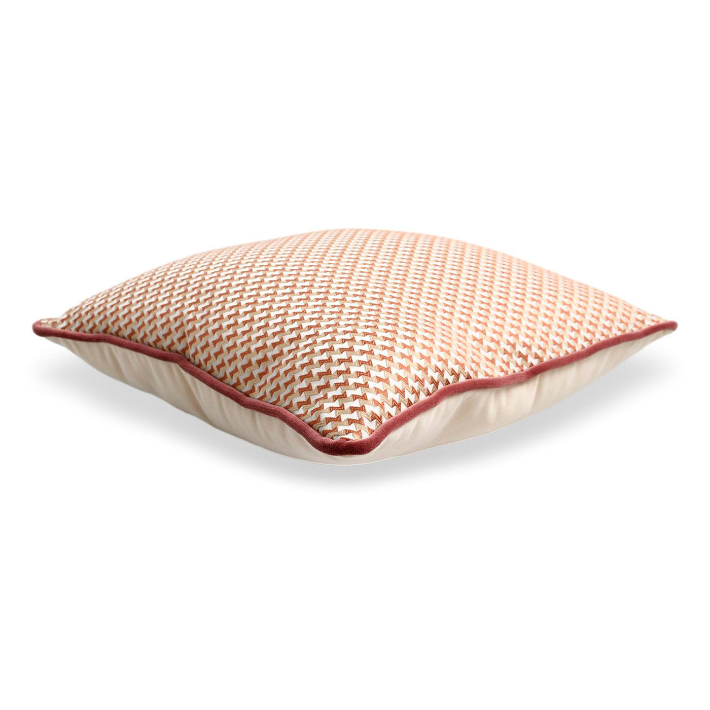Square Carrè Cushion in Micro-Patterned jacquard fabric - Alternative view 2