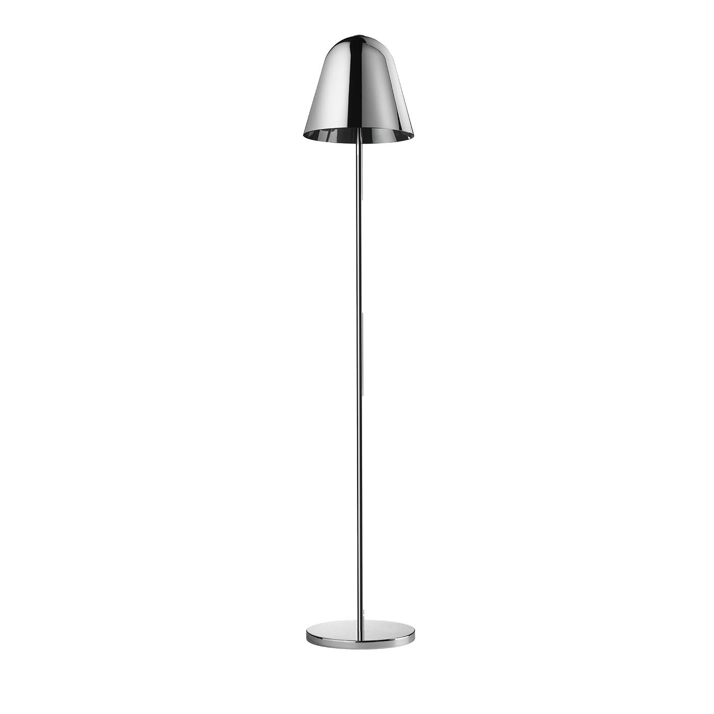 Helios Silvery Metal & Glass Floor Lamp by Branch Creative - Main view
