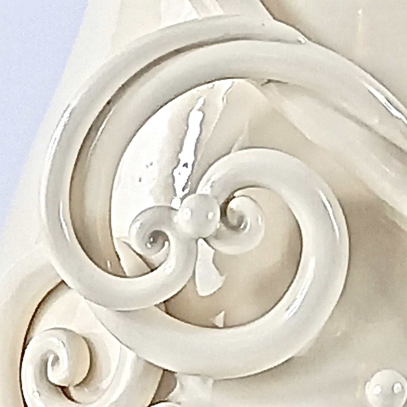 Leafs White Ceramic Vase - Alternative view 3