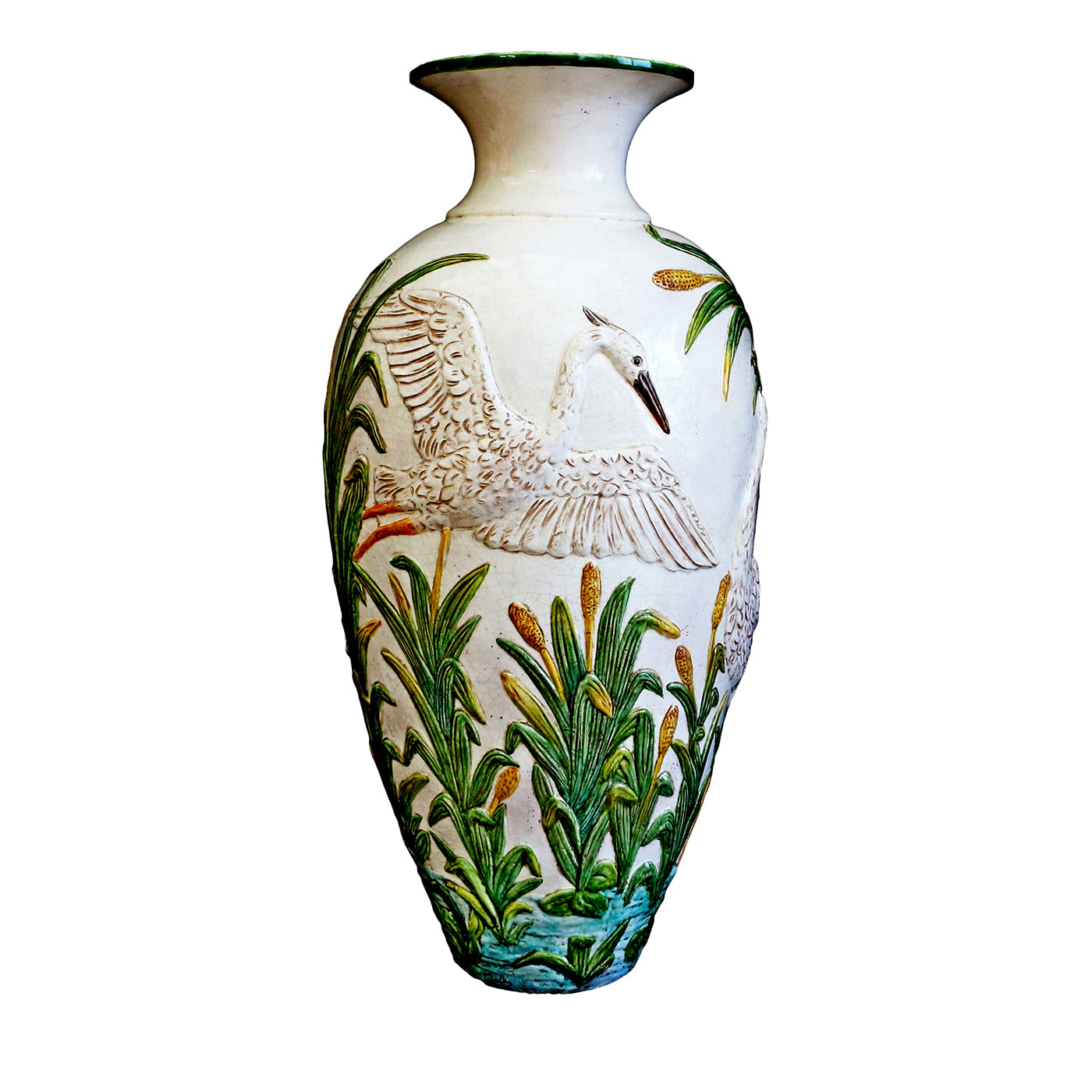 Aironi Polychrome Ceramic Vase - Main view