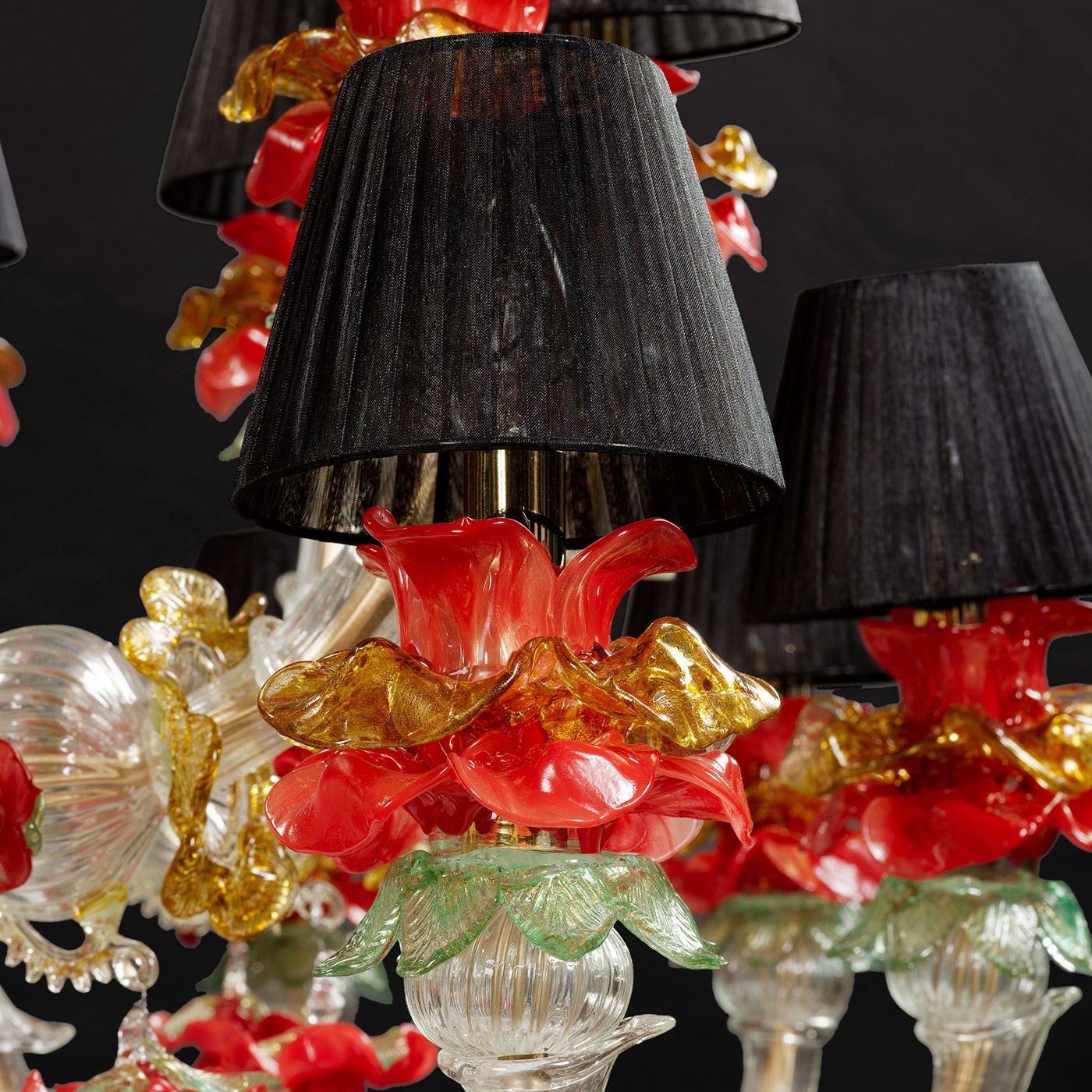 Rezzonico-style Red and Gold Chandelier - Alternative view 5