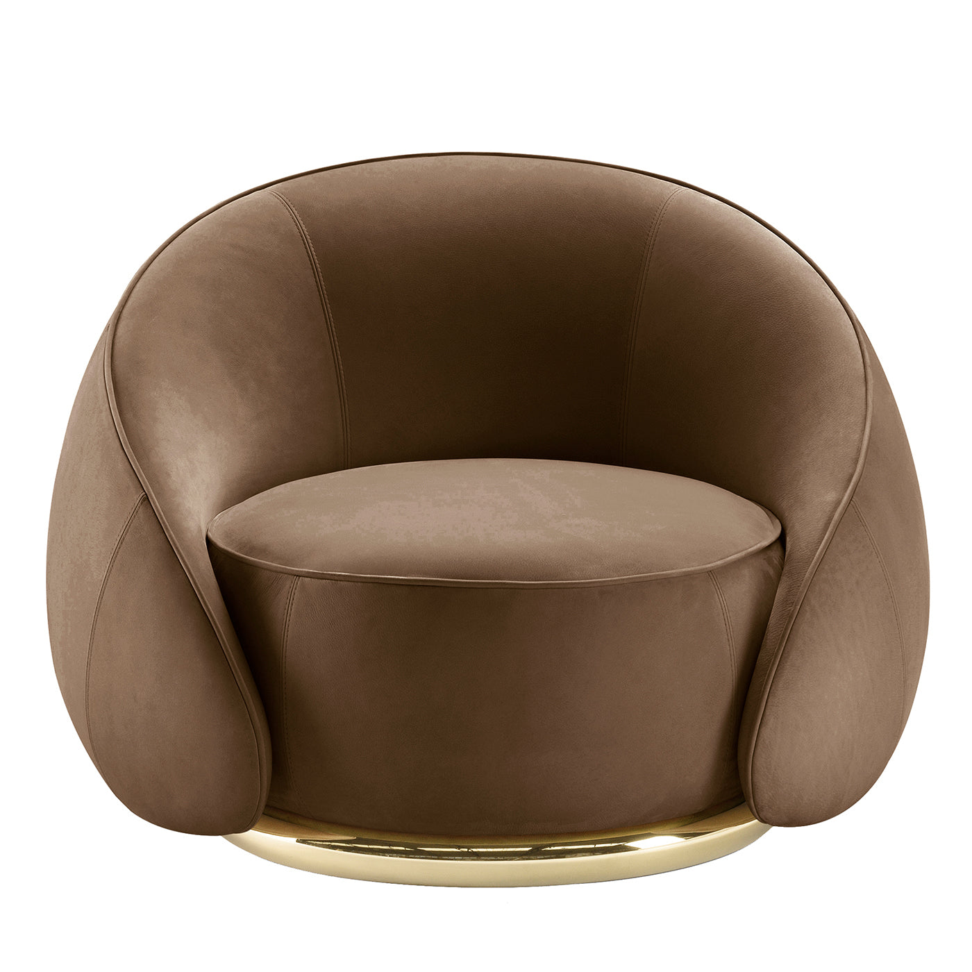 Fauteuil Abbracci Brown de Lorenza Bozzoli - Vue principale