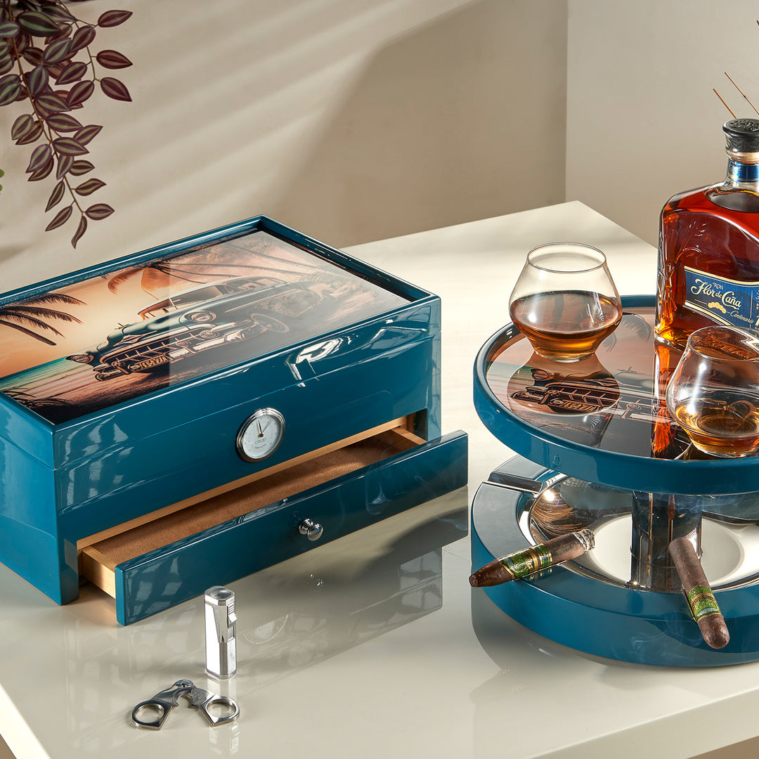 Havana-inspired Powder Blue Humidor (Special Club Edition) Morici ...