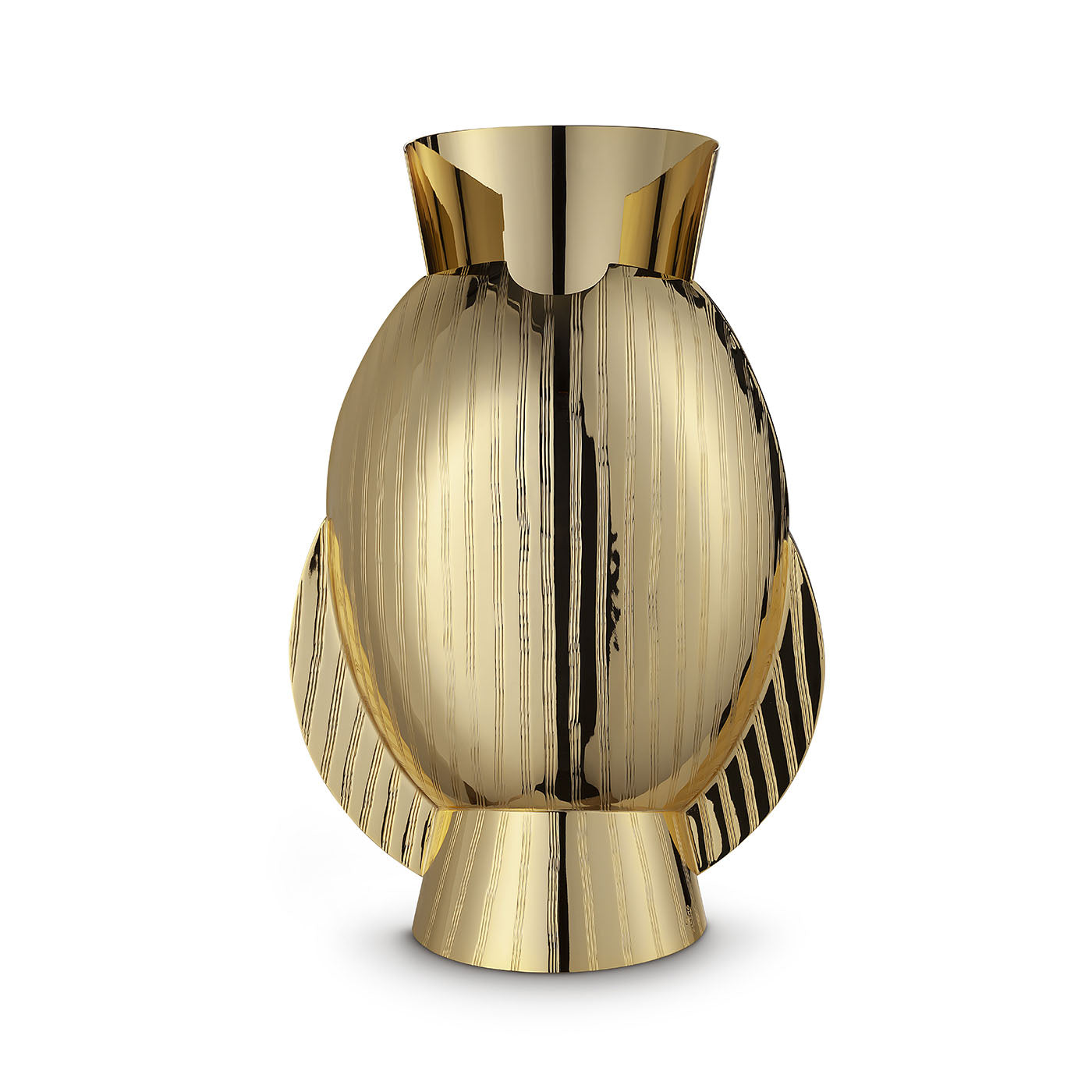 Lumaca Ridged Golden Vase - Alternative view 3