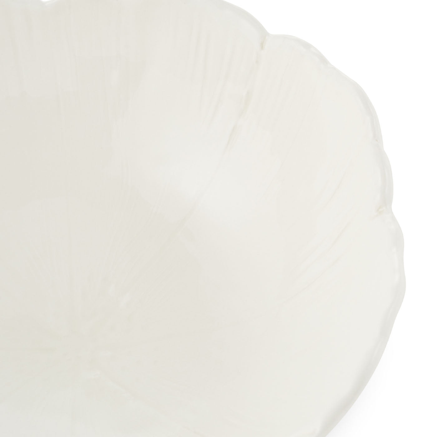 Set di 2 piatti da minestra in ceramica fine color bianco sporco con fiori di ciliegio  - Vista alternativa 1