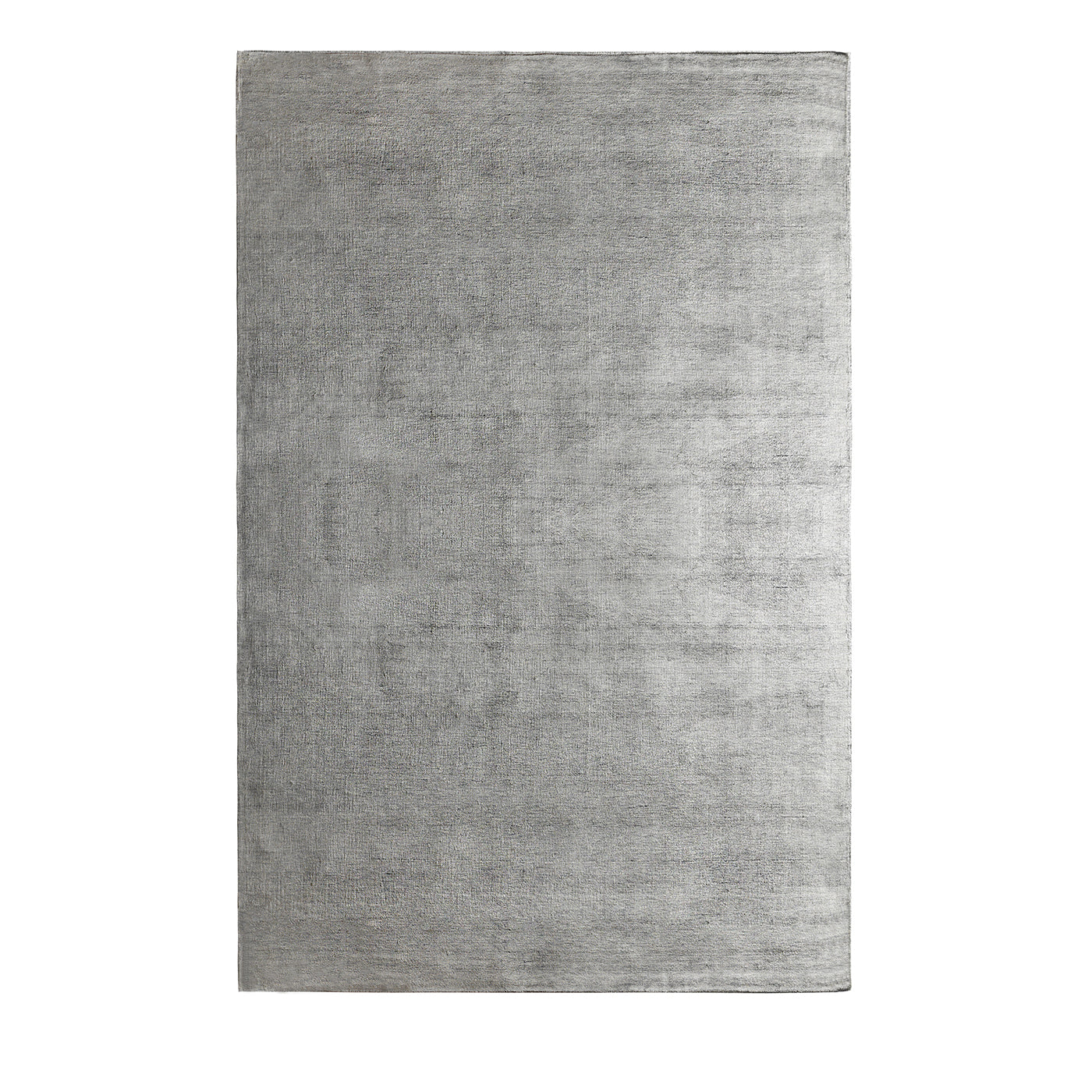 Tapis Bamboo Shaded Rectangular Gray Bamboo Silk Rug - Vue principale