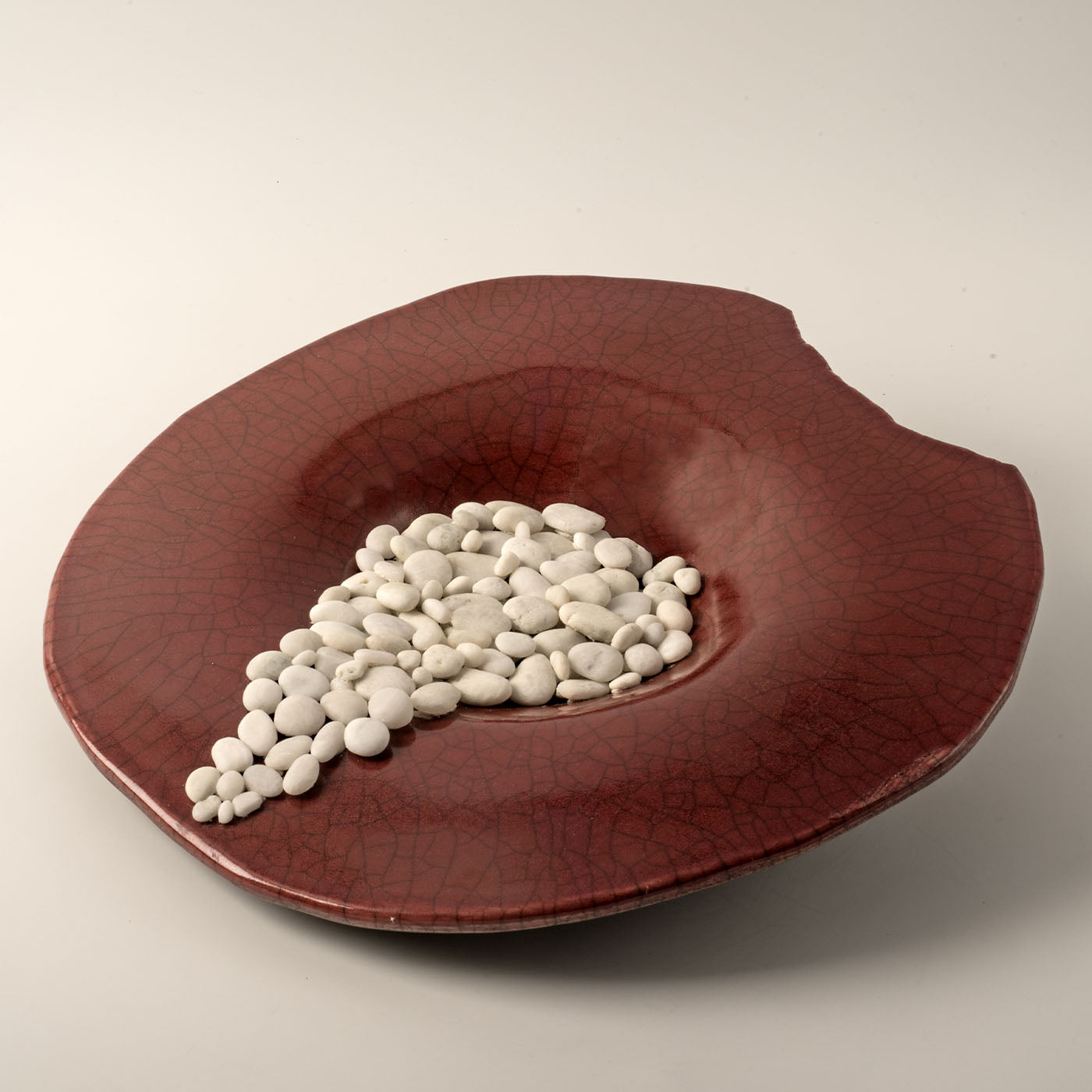 Incanto Amaranto Ceramic Sculpture/Plate by Nino Basso - Alternative view 4