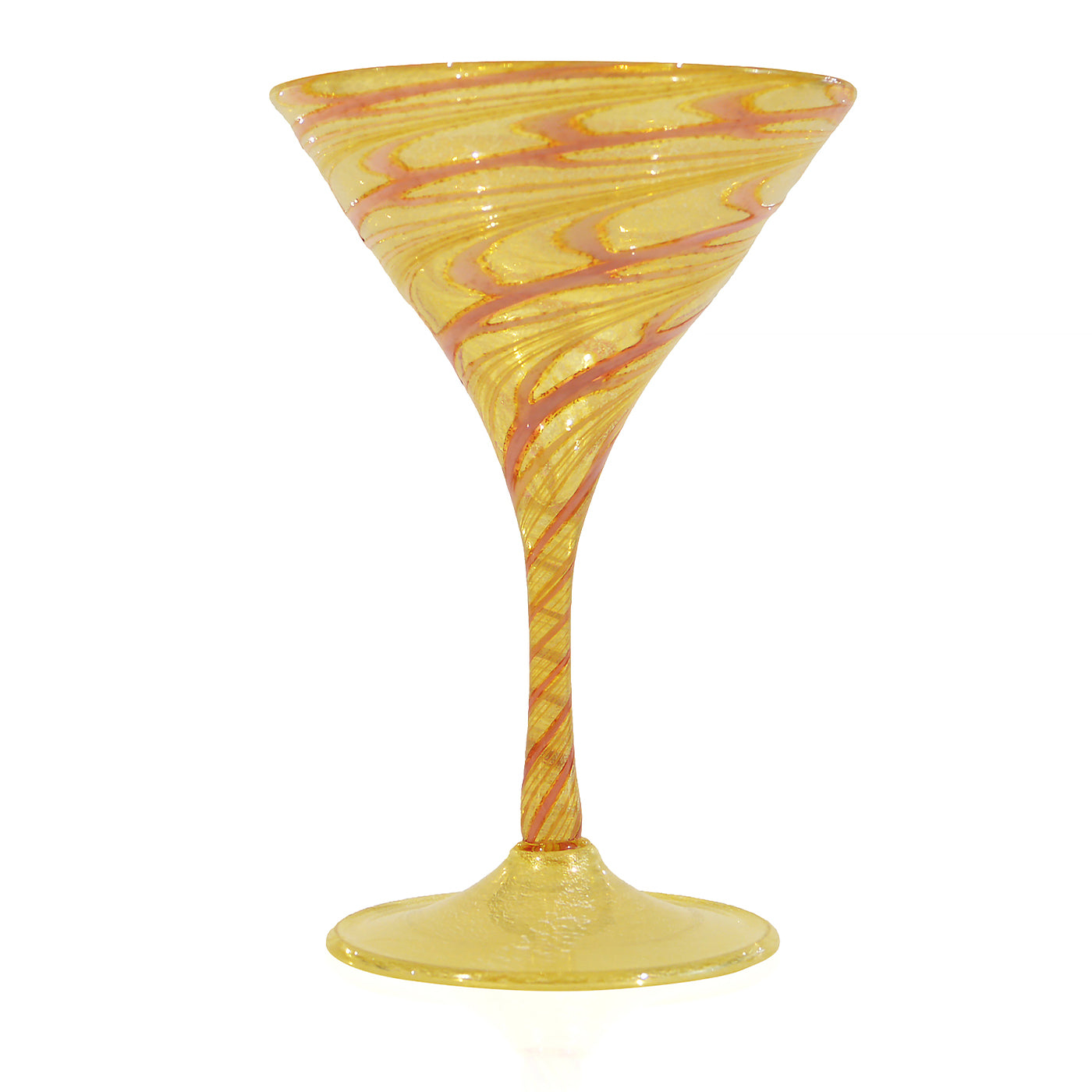 Bicchiere da Martini Laguna rosa e oro #2 - Vista principale