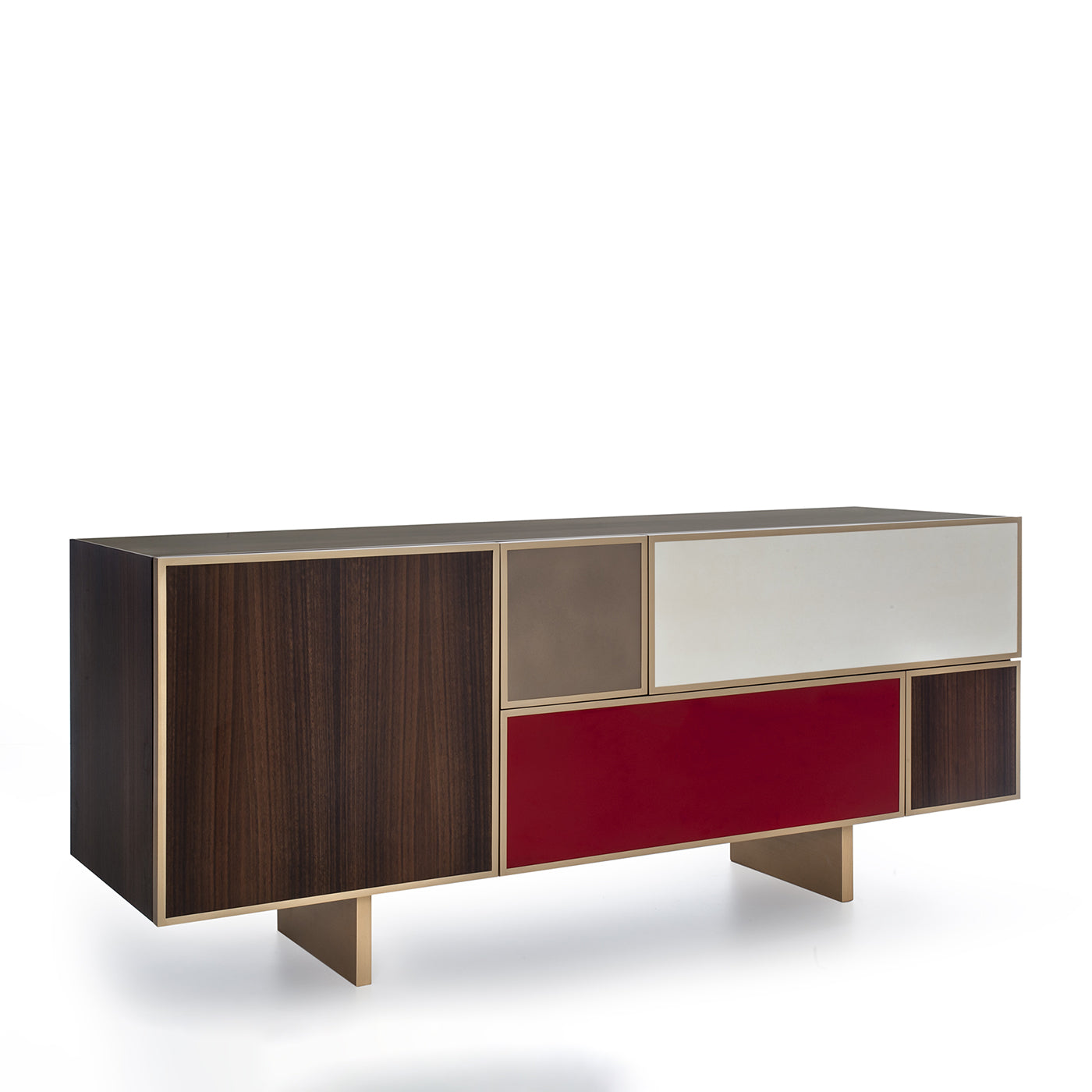 Credenza Charlotte in eucalipto affumicato di Eric Da Costa - Vista alternativa 2