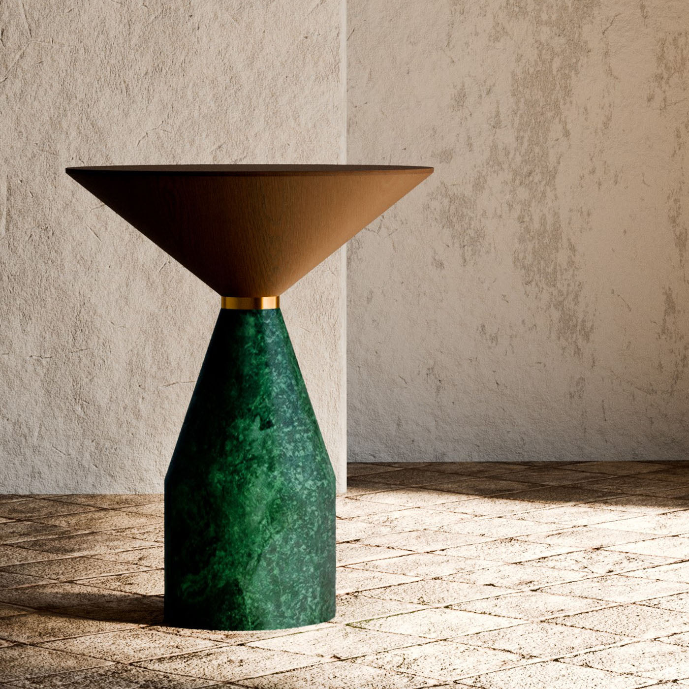 Cino Small Green Marble Table - Alternative view 1