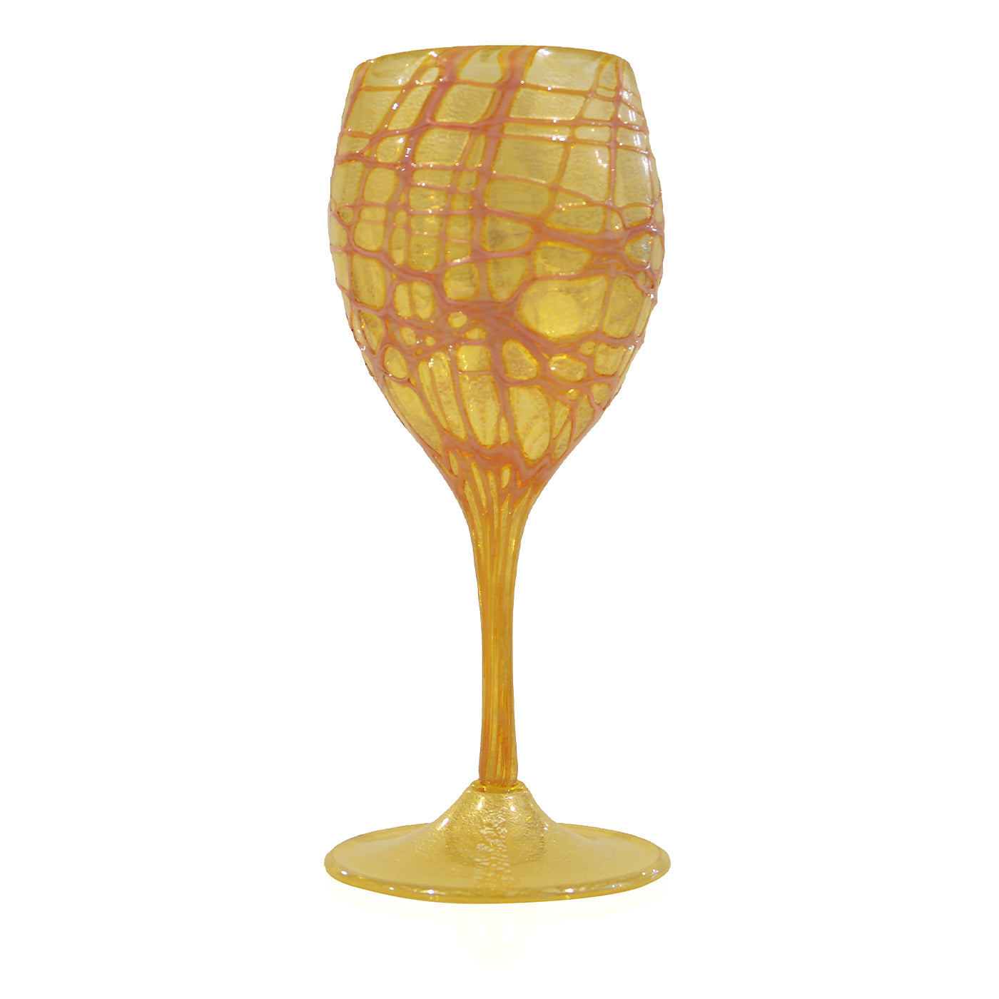 Bicchiere da vino rosso Laguna rosa e oro #2 - Vista principale