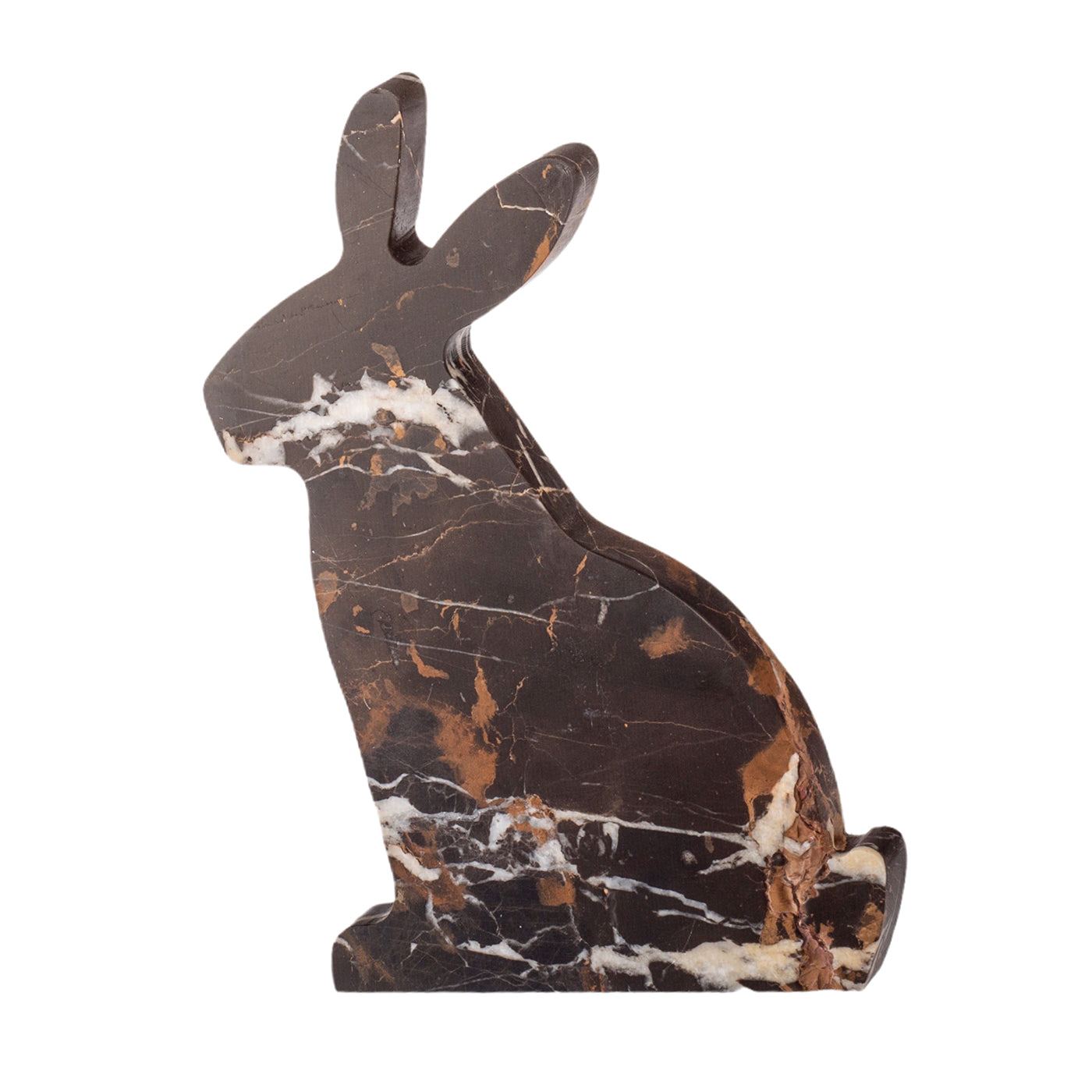 Bunny Black and Gold Right Bookend by Alessandra Grasso - Alternative view 1