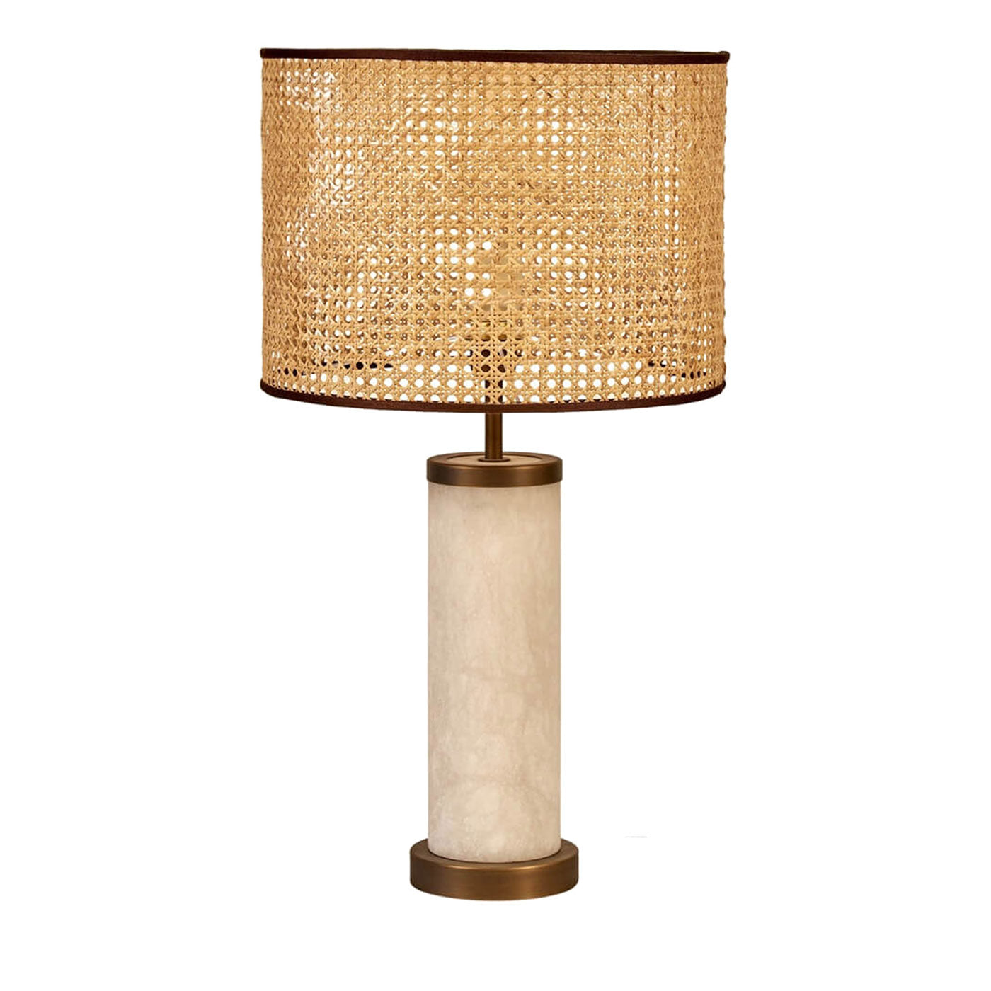 Lámpara de mesa "Hortensia" de alabastro retroiluminada - Vista principal