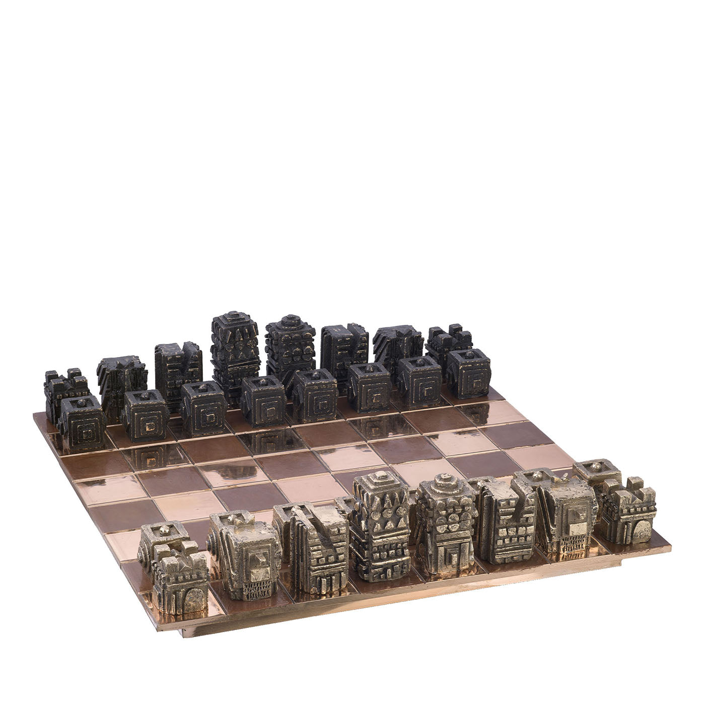 Tablero de ajedrez de bronce - Vista principal