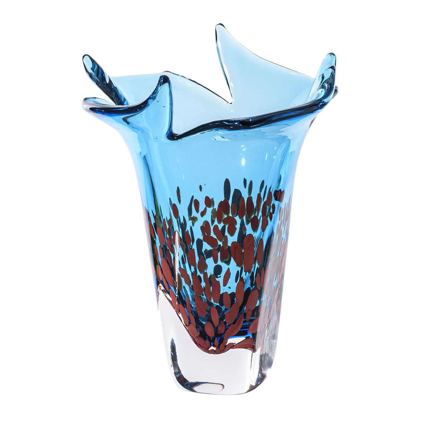 Vaso di vetro azzurro Bloom - Vista principale