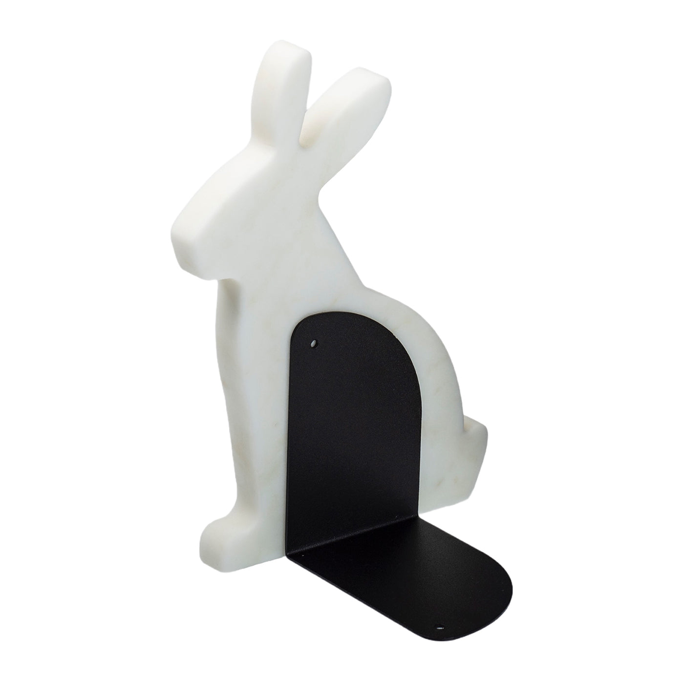 Bunny 2er-Set weißer Carrara-Buchstützen von Alessandra Grasso - Alternative Ansicht 1