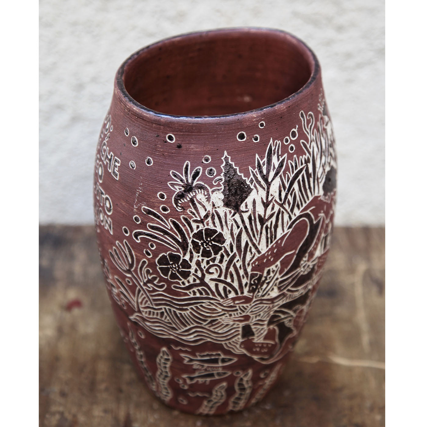 Narciso Stoneware And Wild Clay Vase - Alternative view 2