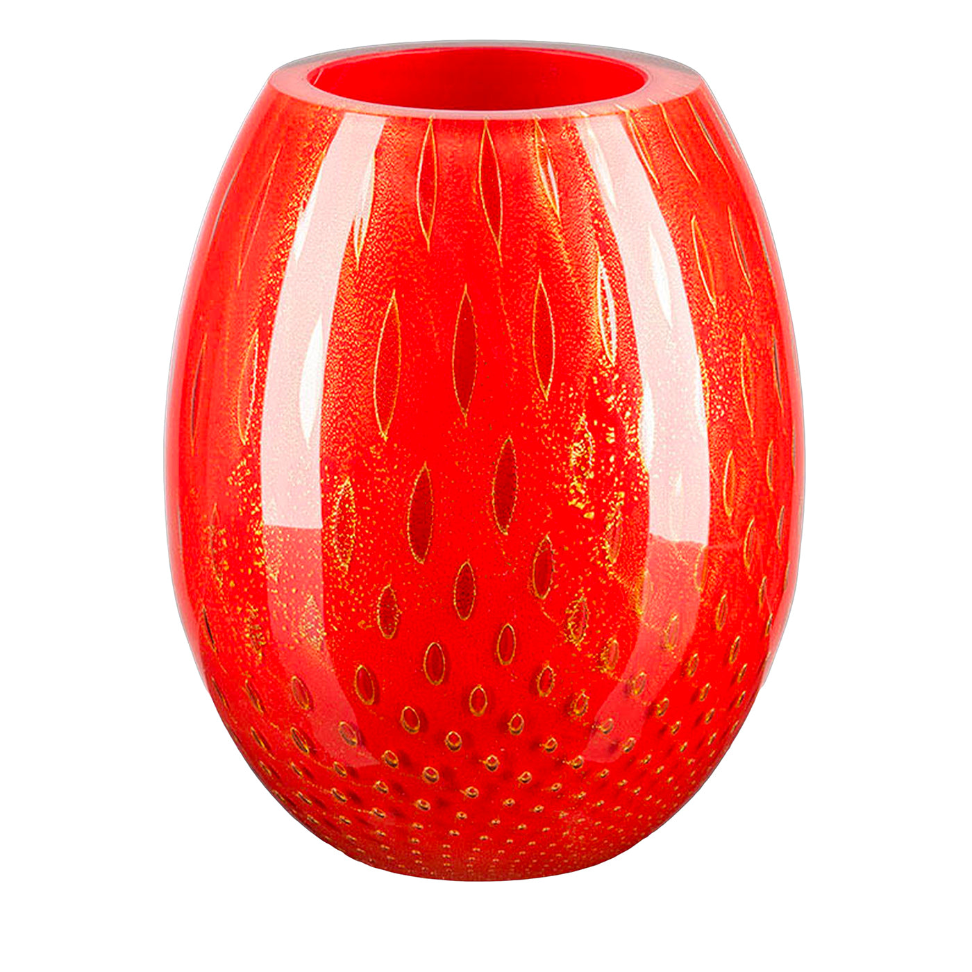 Mocenigo Oval Rote Vase - Hauptansicht